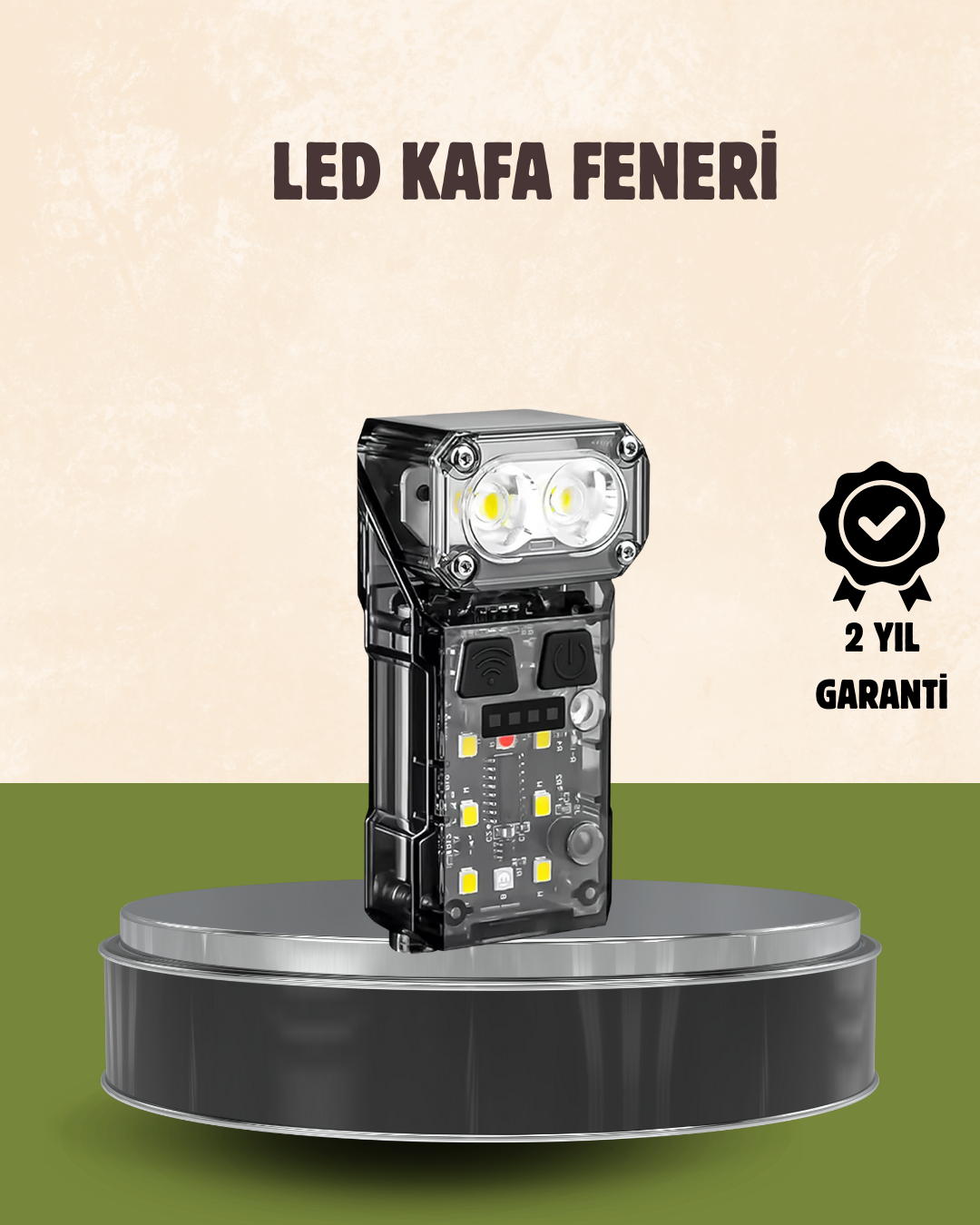 3’ü 1 Arada LED Far Şarj Edilebilir Sensörlü Manyetik 10 Saat Kullanım - Bayi Depom
