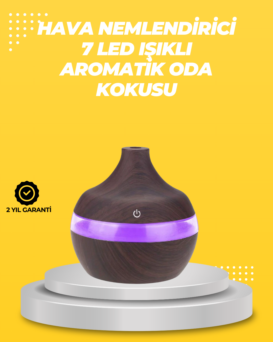 7 Renk LED Işıklı Ultrasonik Aroma Difüzör 300 ml - Bayi Depom 7 Renk LED Işıklı Ultrasonik Aroma Difüzör 300 ml - Bayi Depom
