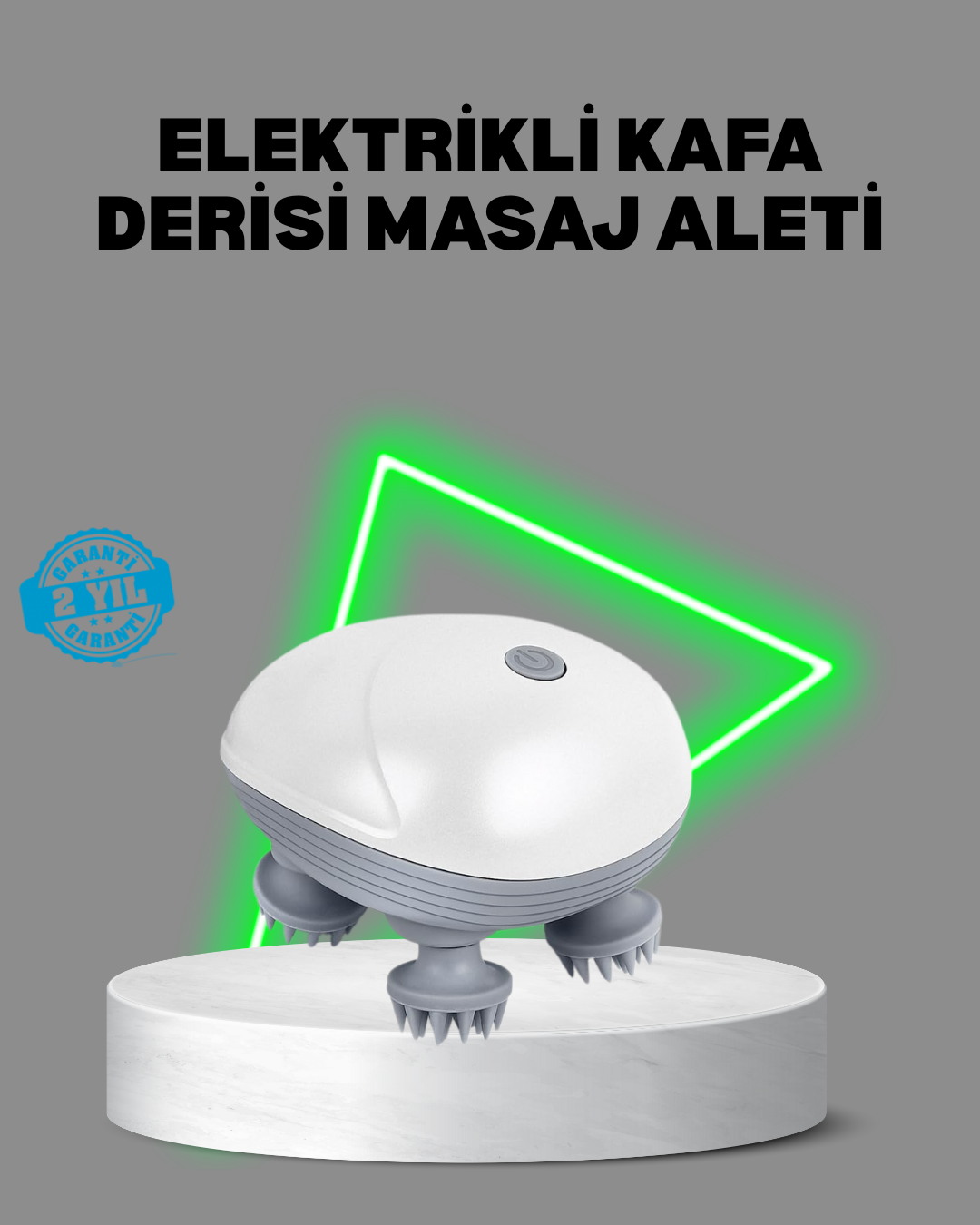 Elektrikli Kafa Derisi Masaj Aleti Islak ve Kuru Kullanım - Bayi Depom