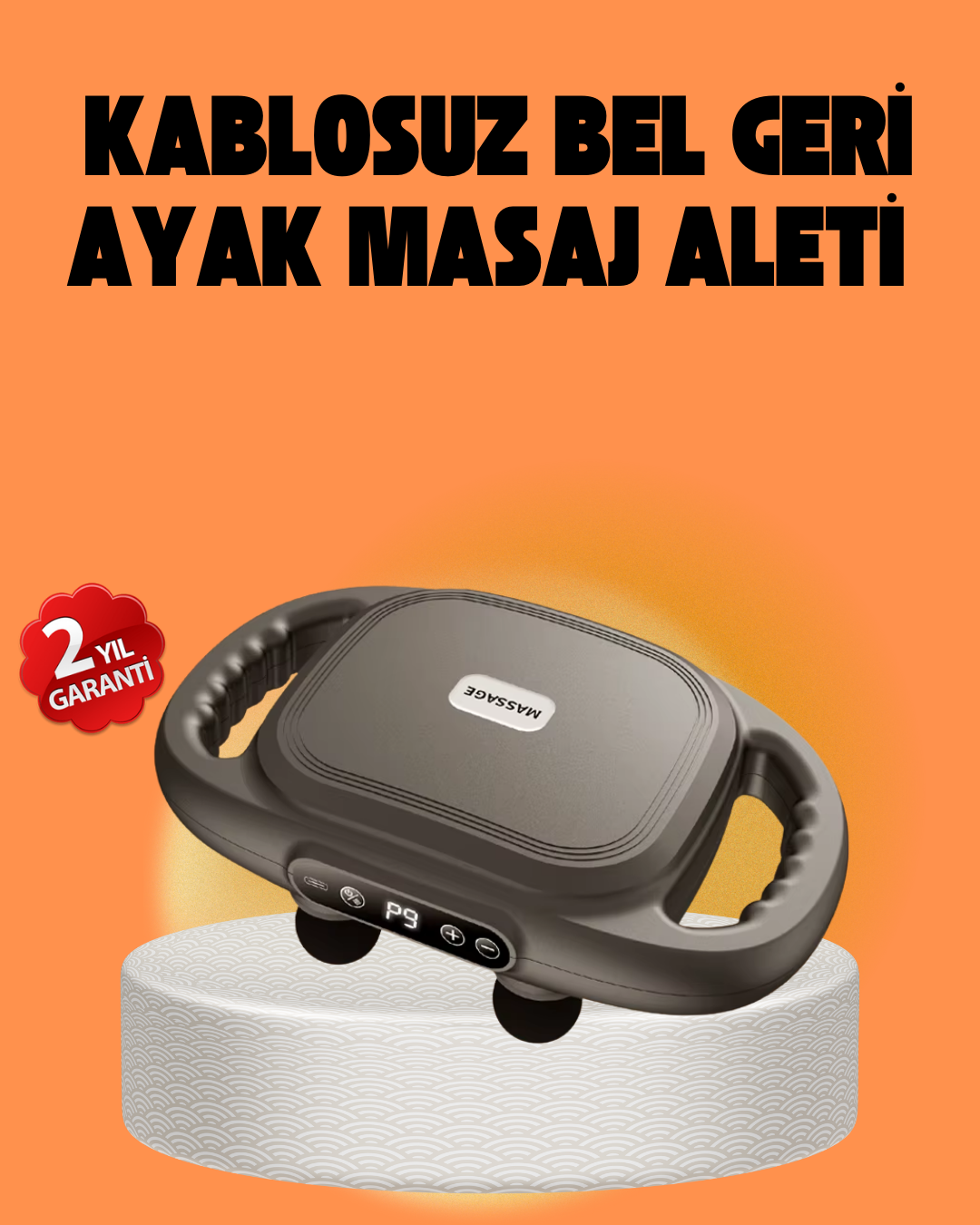 Şarjlı 6 Başlıklı Masaj Tabancası 2000 mAh Sessiz Güçlü Motor - Bayi Depom