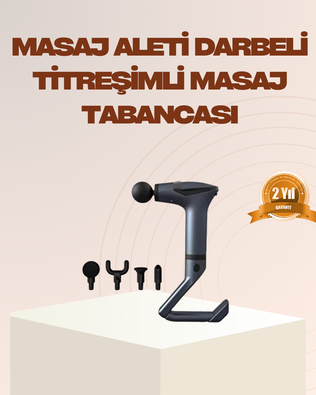 Şarjlı Taşınabilir 3in1 Titreşimli Masaj Aleti Esneme Bantlı - Bayi Depom