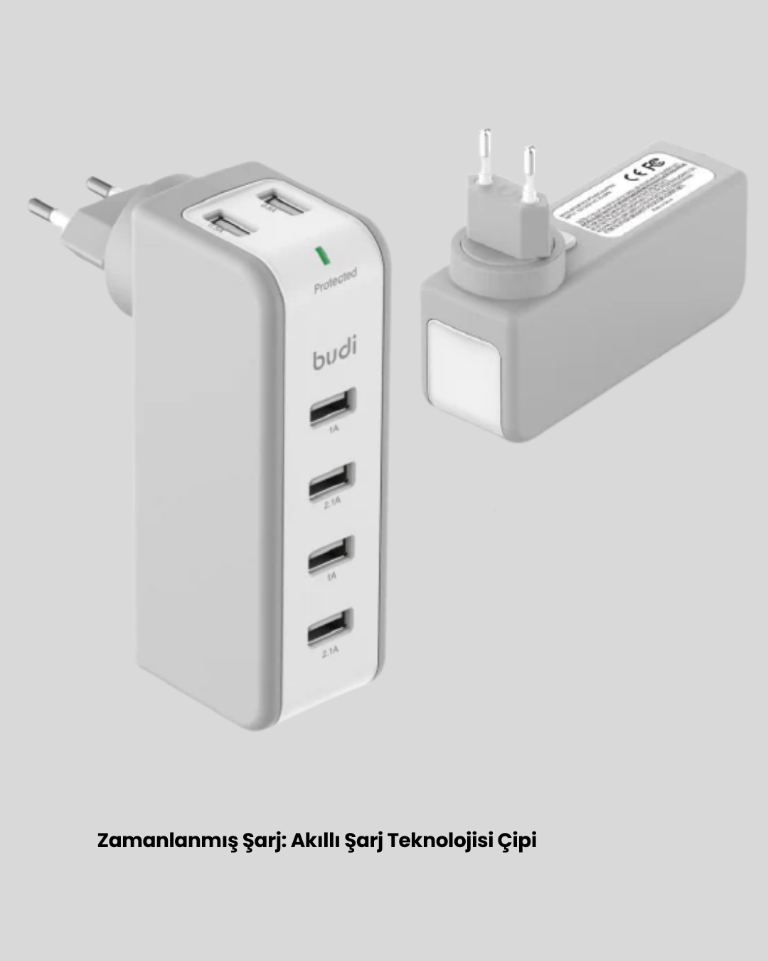 Hızlı Şarj Destekli Zaman Ayarlı USB Şarj Adaptörü - Bayi Depom Hızlı Şarj Destekli Zaman Ayarlı USB Şarj Adaptörü - Bayi Depom