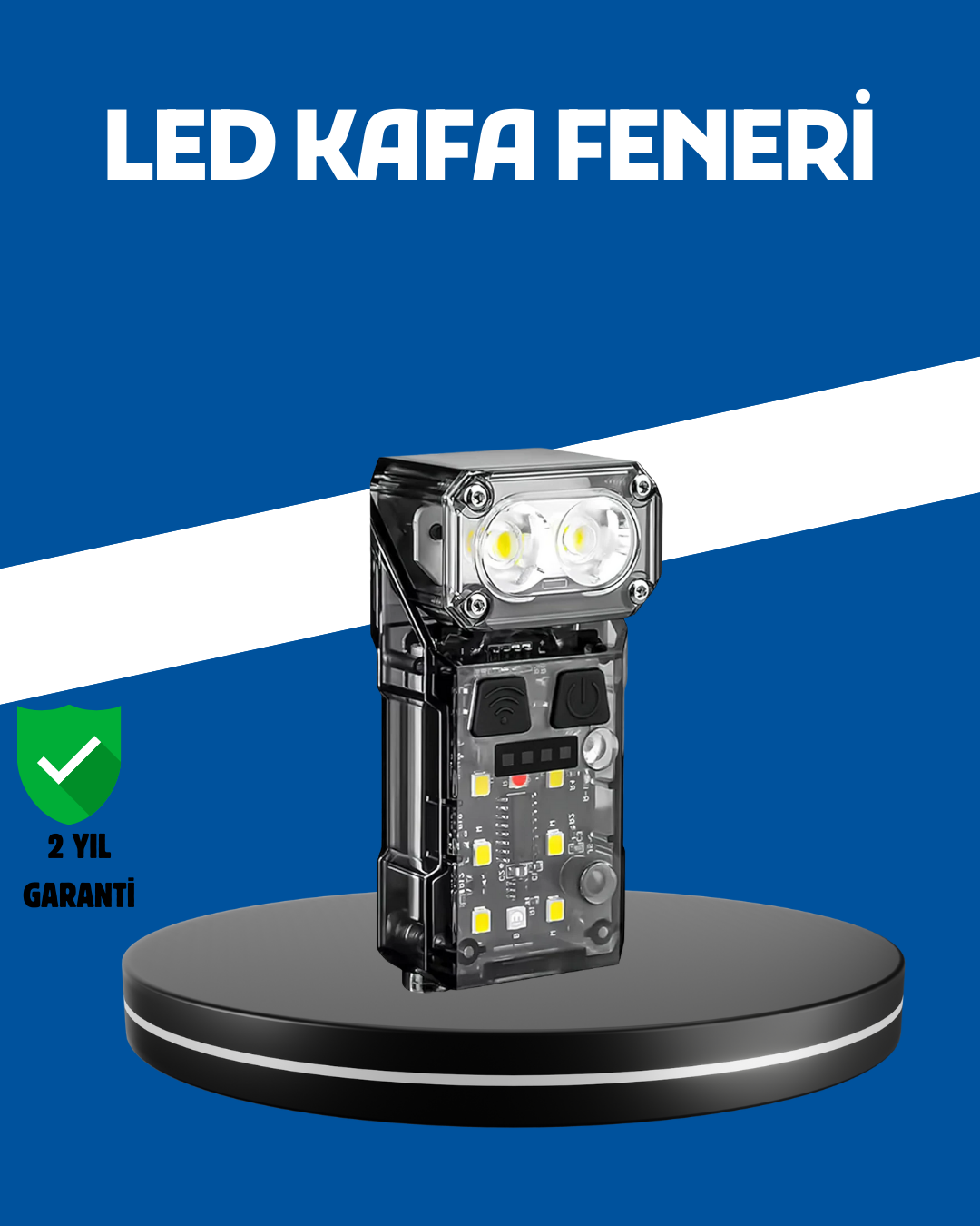 Şarjlı LED Kafa Lambası Manyetik Klipsli El Sensörlü Çok Fonksiyonlu - Bayi Depom Şarjlı LED Kafa Lambası Manyetik Klipsli El Sensörlü Çok Fonksiyonlu - Bayi Depom