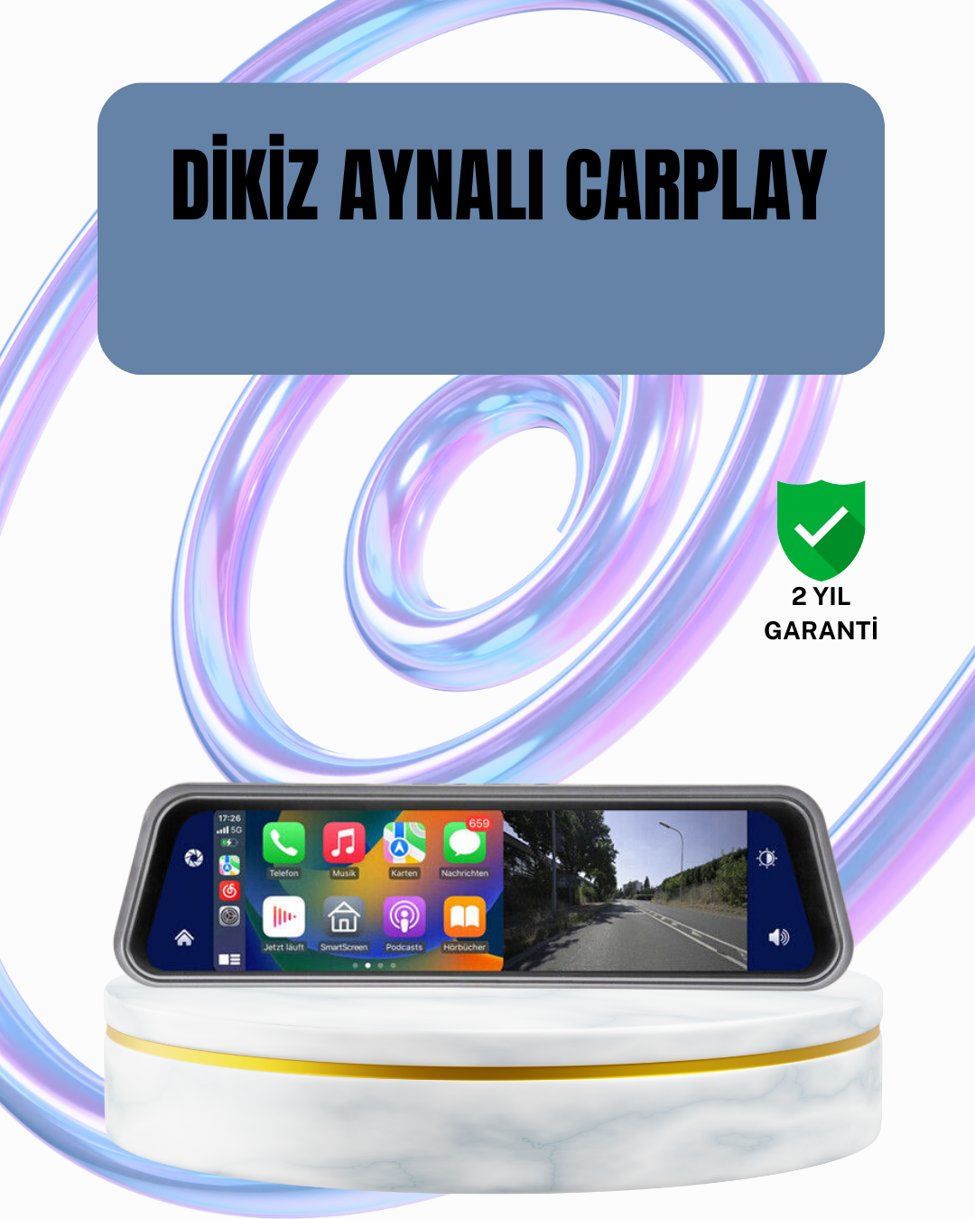 Ön Arka Kameralı Dokunmatik Dikiz Aynası 170° Geniş Açı - Bayi Depom Ön Arka Kameralı Dokunmatik Dikiz Aynası 170° Geniş Açı - Bayi Depom