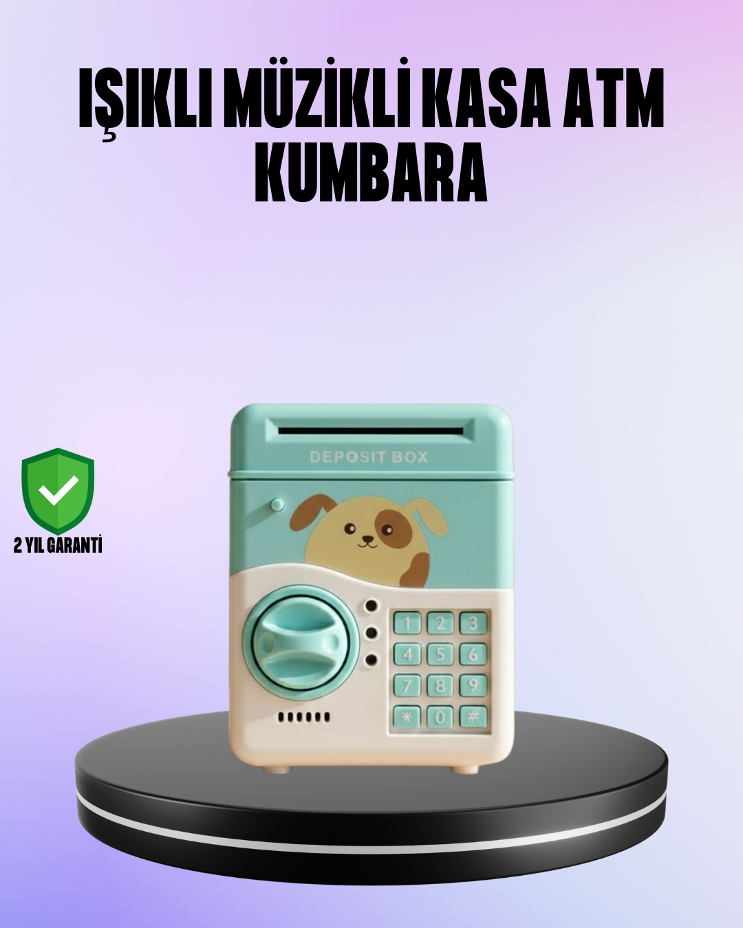 Su Yeşili Elektronik Şifreli ATM Tasarımlı Para Biriktirme Kumbarası - Bayi Depom Su Yeşili Elektronik Şifreli ATM Tasarımlı Para Biriktirme Kumbarası - Bayi Depom