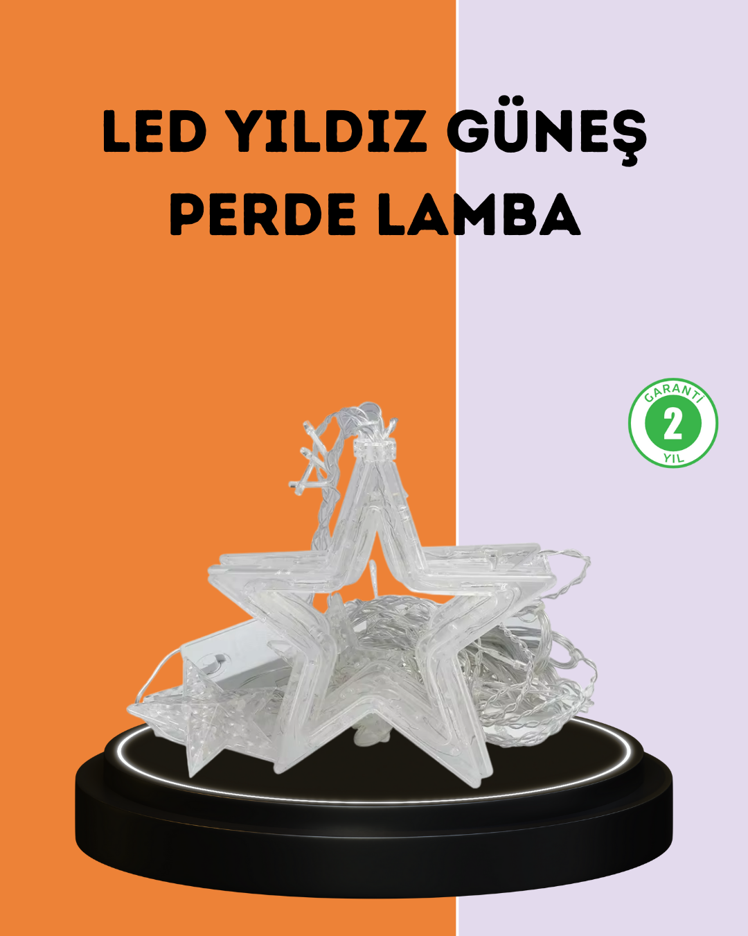 3x3 Metre Yıldız Peri Led Perde Işık Romantik Dekorasyon - Bayi Depom