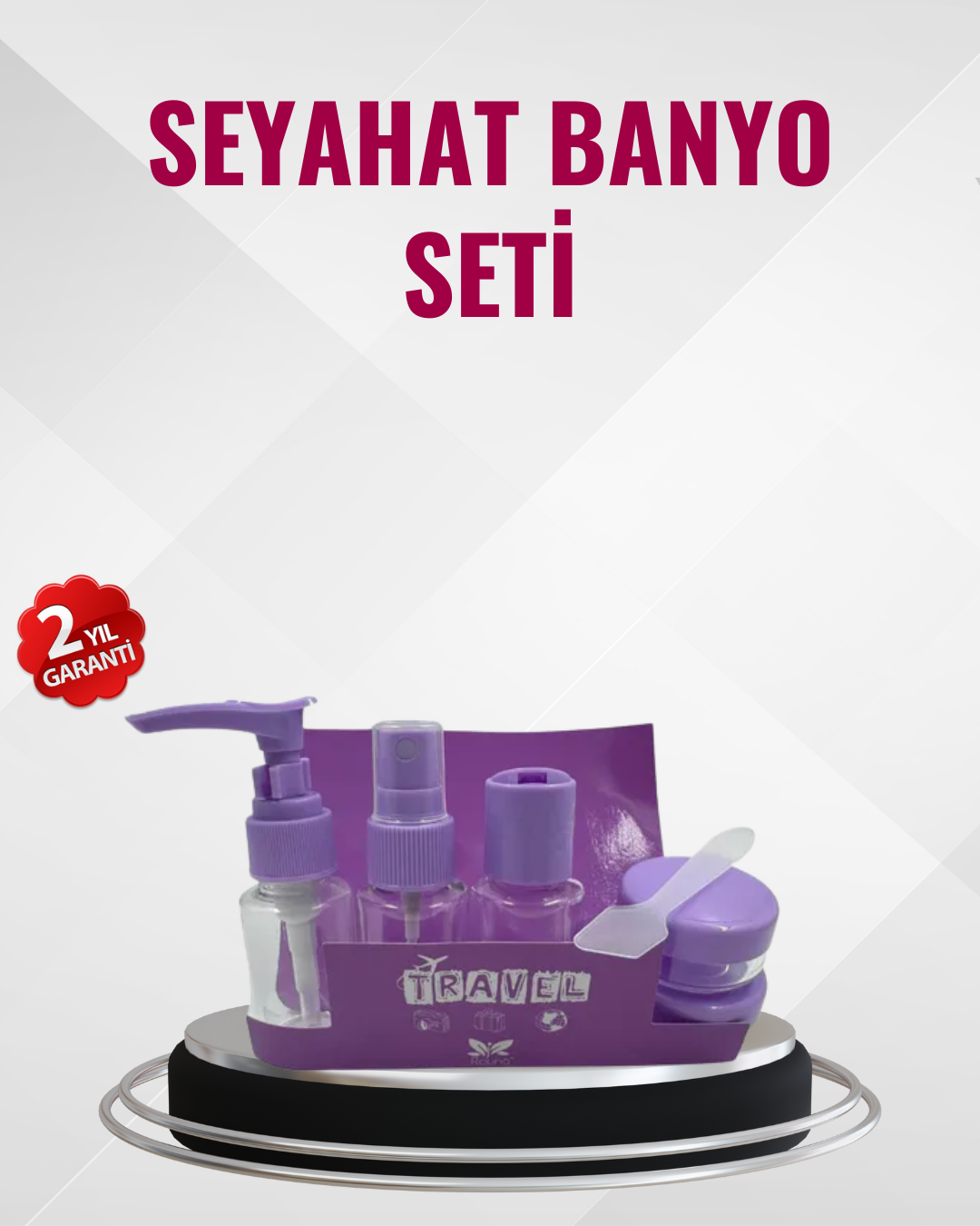 Seyahat Boy Banyo Seti 5’li Mini Şişe ve Krem Kutusu Çantalı - Bayi Depom