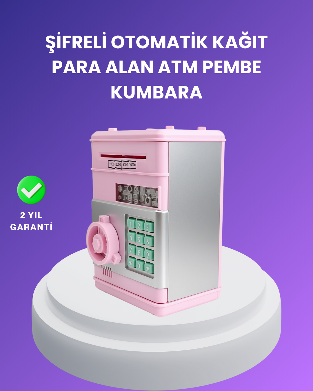 Çocuklar İçin Eğitici Elektronik Şifreli Kumbara - Bayi Depom