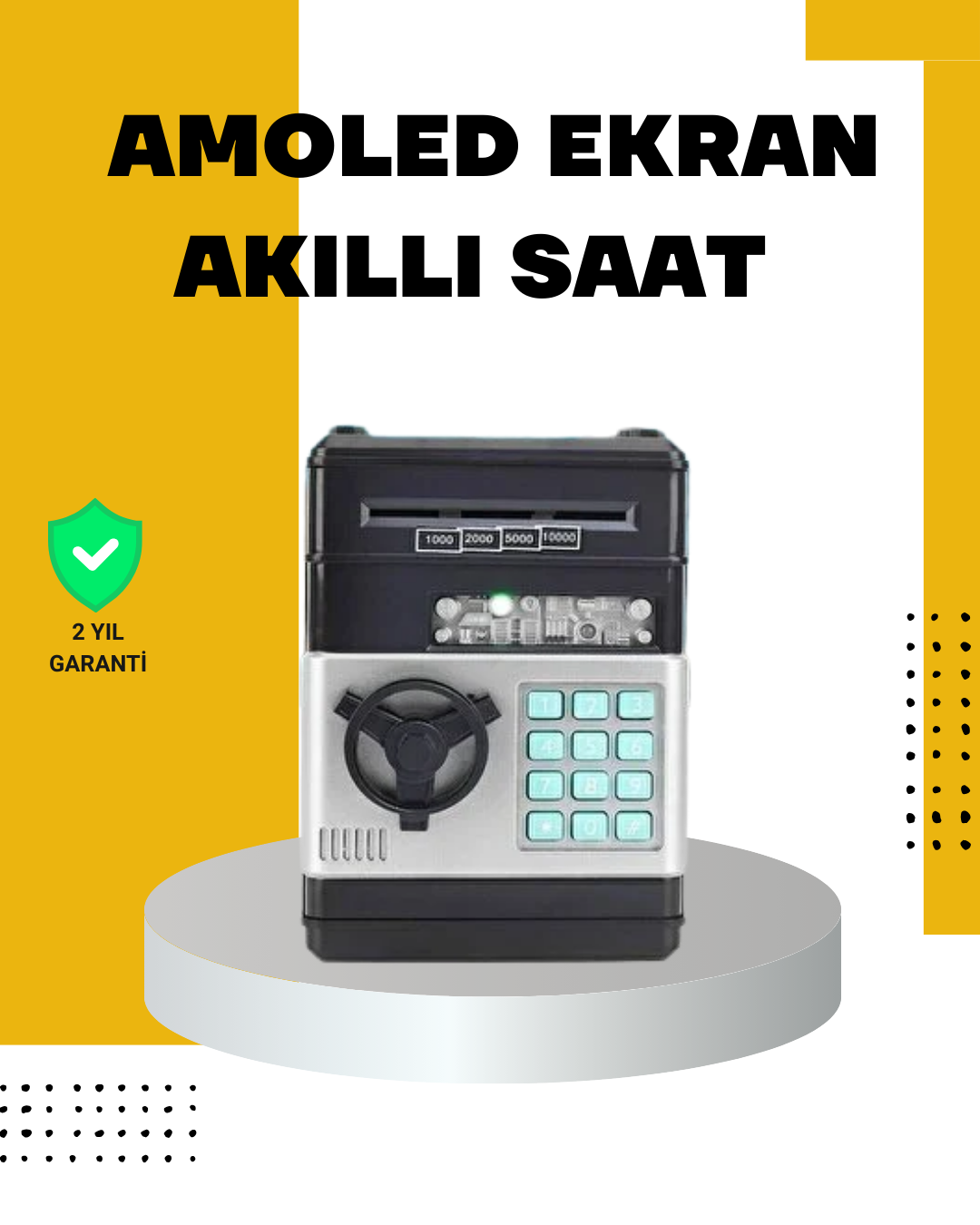 Çocuklar İçin Şifreli ATM Kasa Para Yutan Kumbara - Bayi Depom