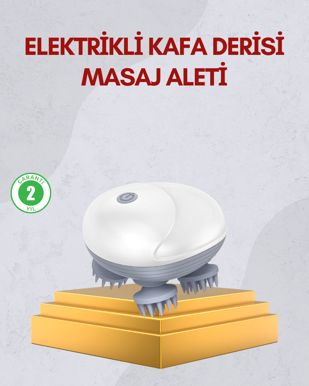 Kablosuz Kafa ve Vücut Masaj Aleti Taşınabilir Tasarım - Bayi Depom