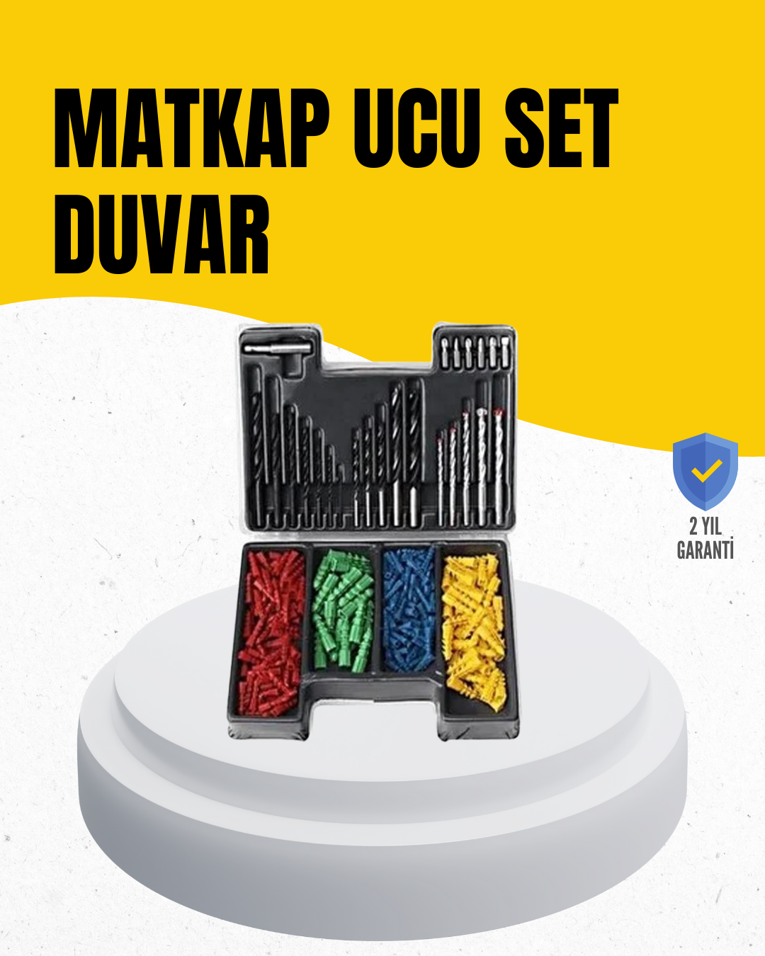 Delme Uç Seti 24 Parça Kutulu Matkap Ucu Ahşap Metal Beton İçin - Bayi Depom