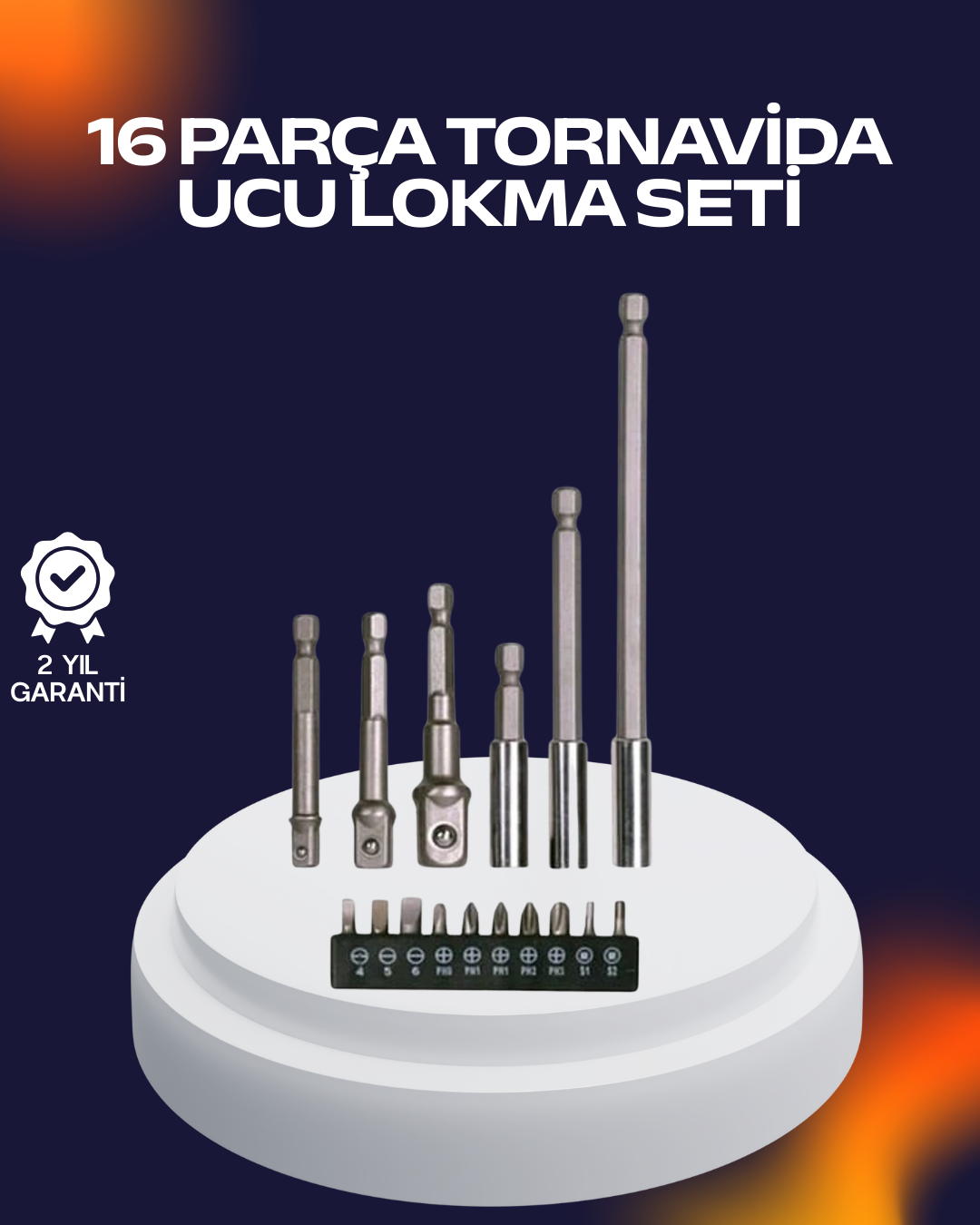 16 Parça Usta İşçilik Bits Takımı Vida Sökme Takma Set - Bayi Depom