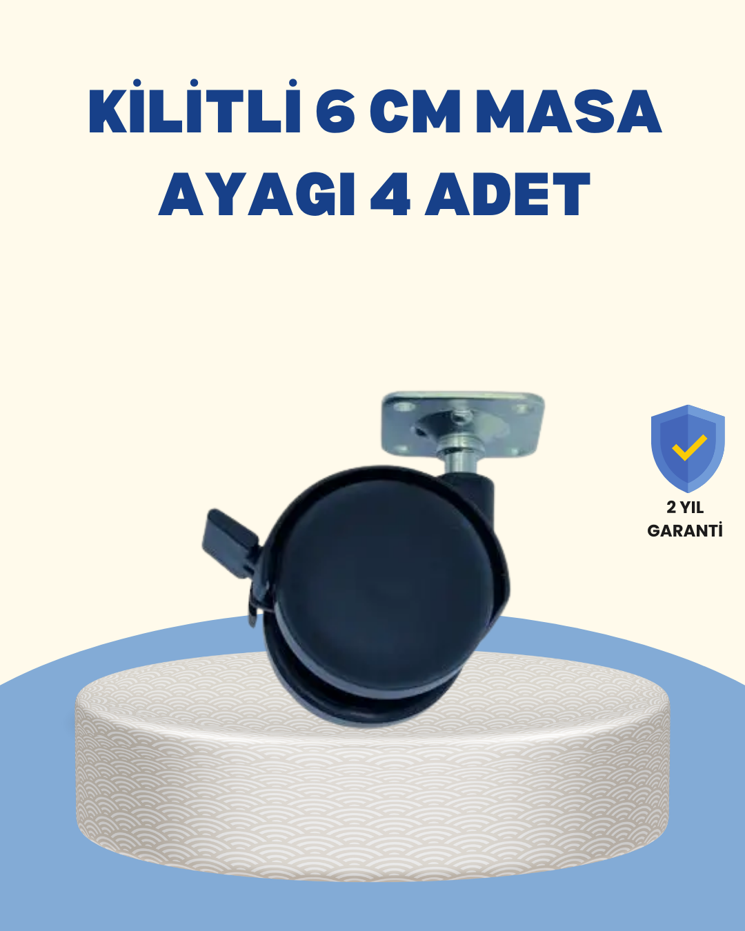 Kilitli Mobilya Tekerleği 6 cm 4’lü Kolay Kurulum - Bayi Depom Kilitli Mobilya Tekerleği 6 cm 4’lü Kolay Kurulum - Bayi Depom