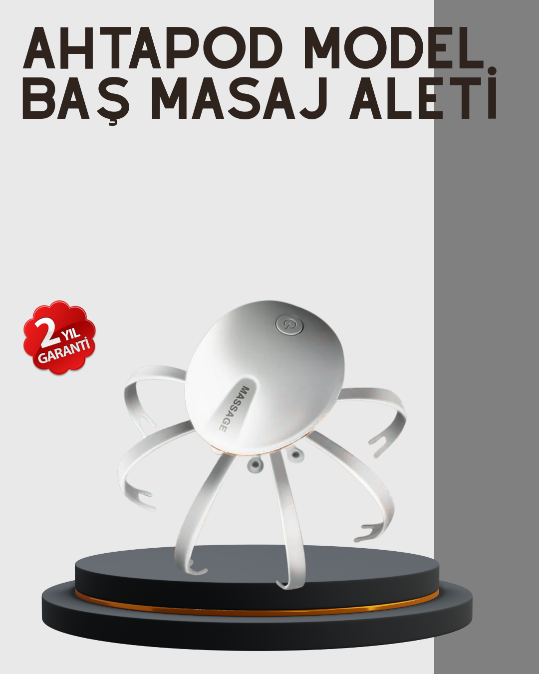 Kafa Derisi Masaj Aleti USB-C Şarjlı Rahatlatıcı ve Canlandırıcı Masaj - Bayi Depom