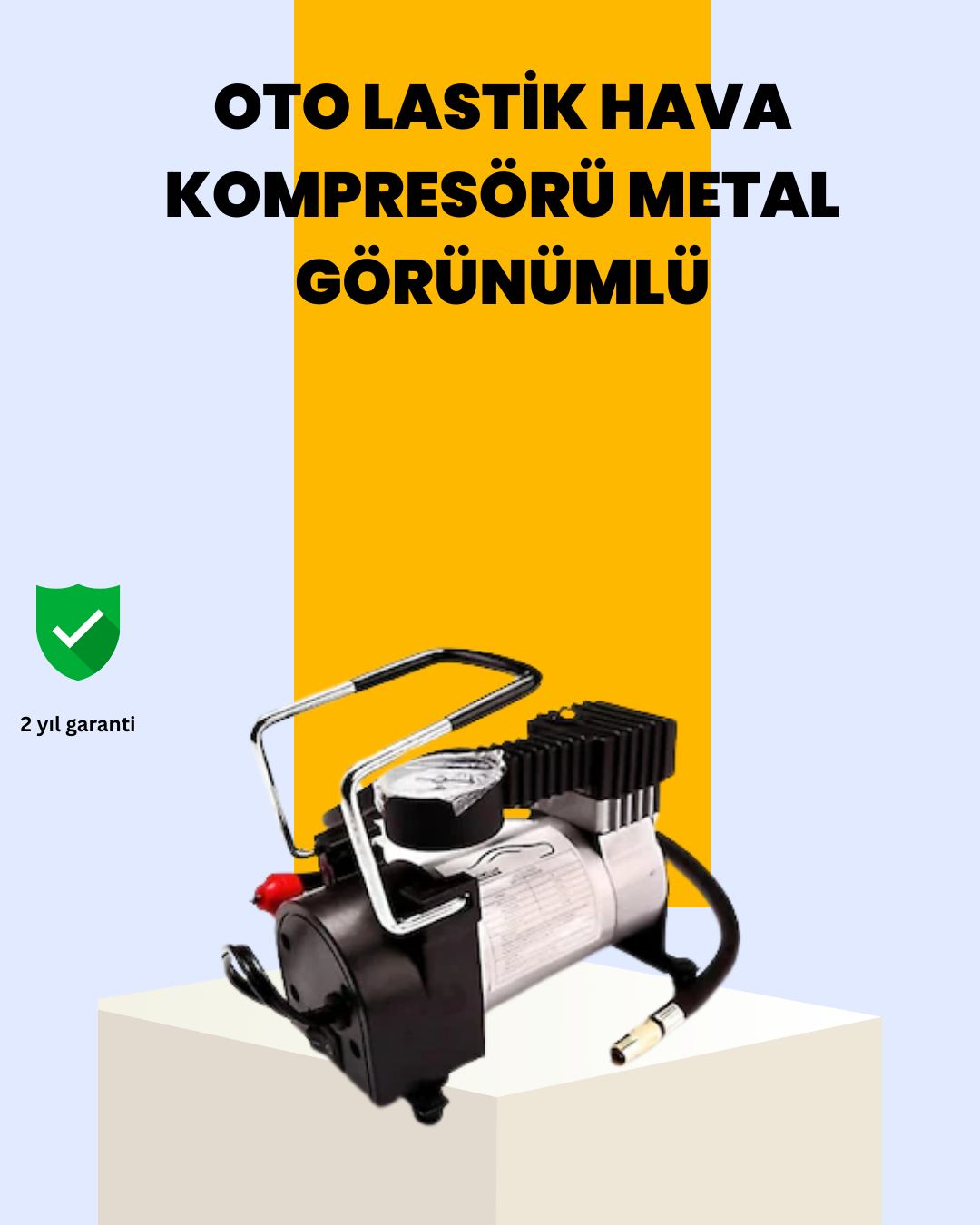Araç Çakmak Girişli Metal Hava Kompresörü 10A Güçlü Motor - Bayi Depom Araç Çakmak Girişli Metal Hava Kompresörü 10A Güçlü Motor - Bayi Depom