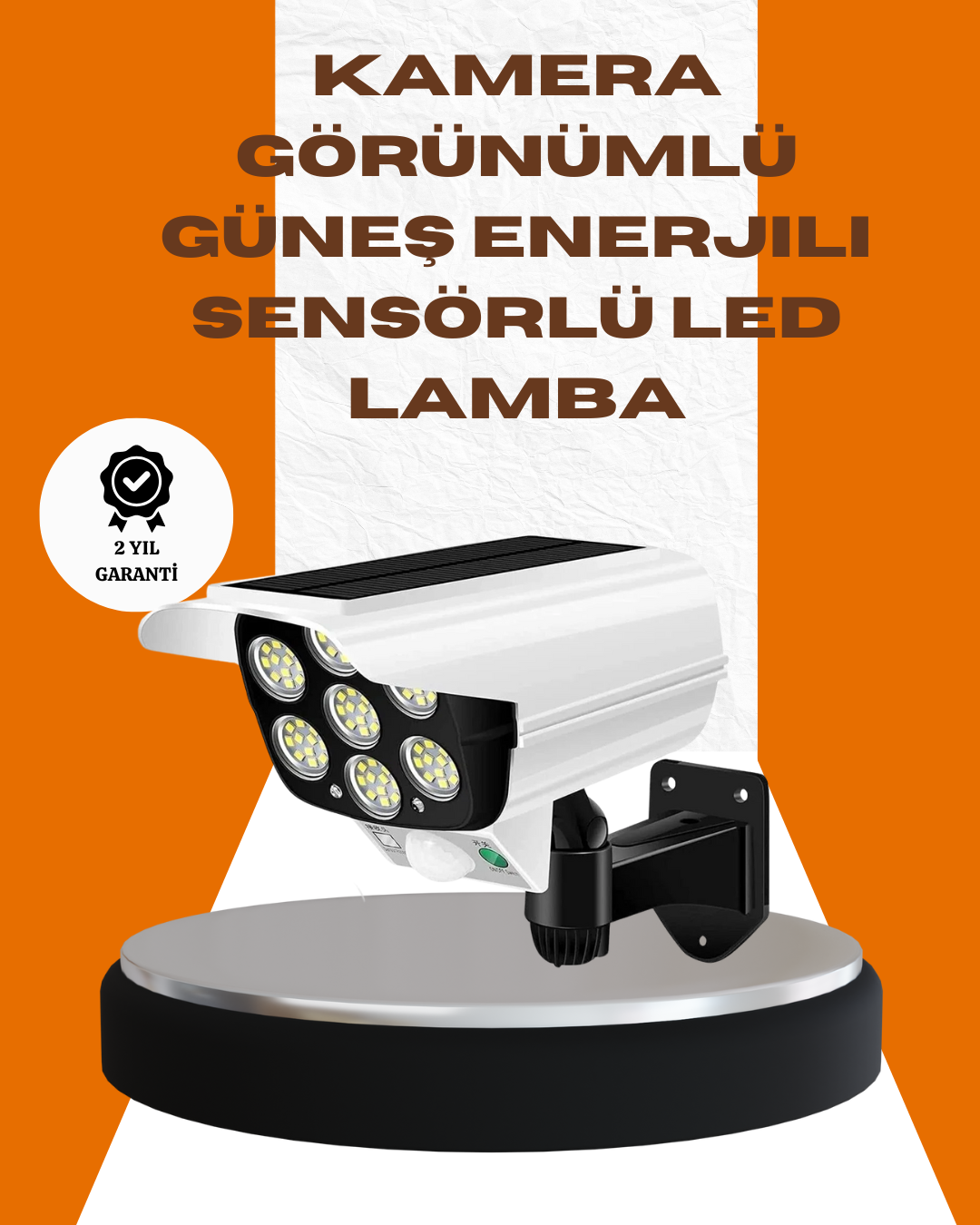 Solar Şarjlı Kamera Tasarımlı LED Duvar Lambası Hareket Sensörlü Dış Mekan Aydınlatma - Bayi Depom Solar Şarjlı Kamera Tasarımlı LED Duvar Lambası Hareket Sensörlü Dış Mekan Aydınlatma - Bayi Depom