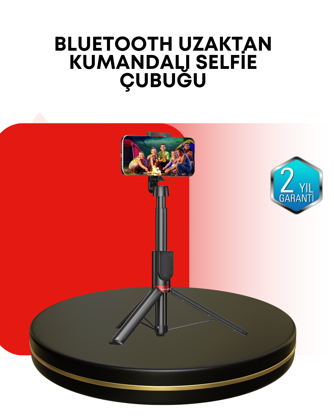 Dikey ve Yatay Çekim Destekli Selfie Stick Tripod - Bayi Depom Dikey ve Yatay Çekim Destekli Selfie Stick Tripod - Bayi Depom