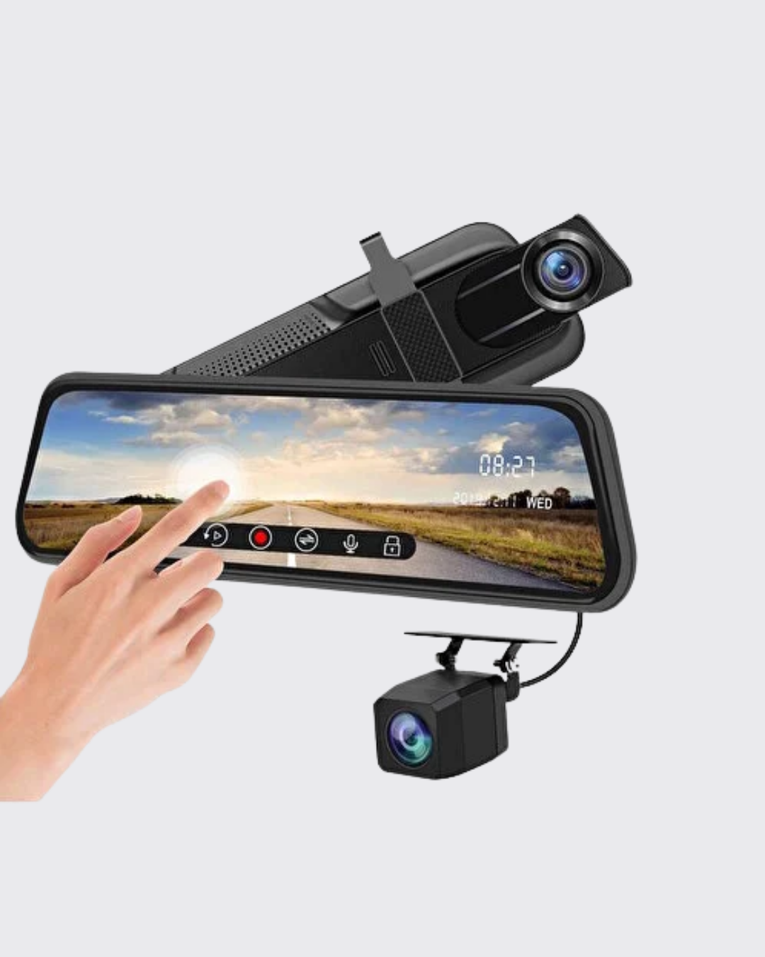 10 İnç Tam Dokunmatik Dikiz Aynası Kamera Ön Arka Full HD - Bayi Depom 10 İnç Tam Dokunmatik Dikiz Aynası Kamera Ön Arka Full HD - Bayi Depom