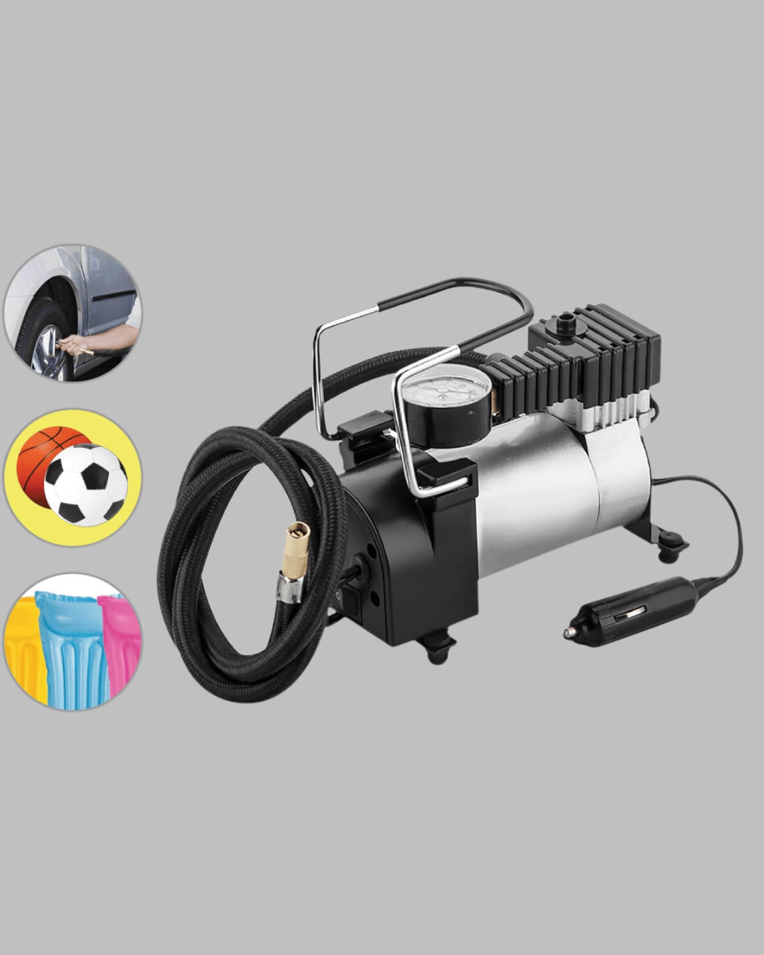 Ağır Hizmet Tipi Oto Kompresör 140 PSI Manometreli - Bayi Depom Ağır Hizmet Tipi Oto Kompresör 140 PSI Manometreli - Bayi Depom