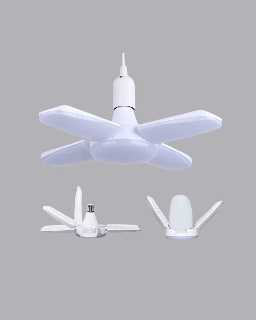 4 Kollu Katlanır Pervane LED Ampül 60 Watt Yüksek Aydınlatma ve Enerji Tasarrufu - Bayi Depom