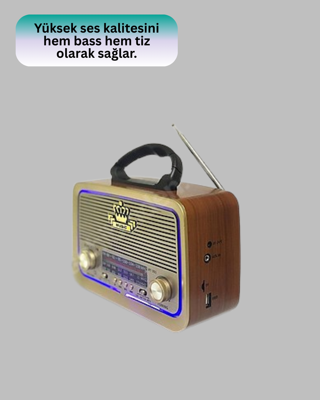Ahşap Nostaljik Radyo Bluetooth USB SD Kart Destekli - Bayi Depom Ahşap Nostaljik Radyo Bluetooth USB SD Kart Destekli - Bayi Depom