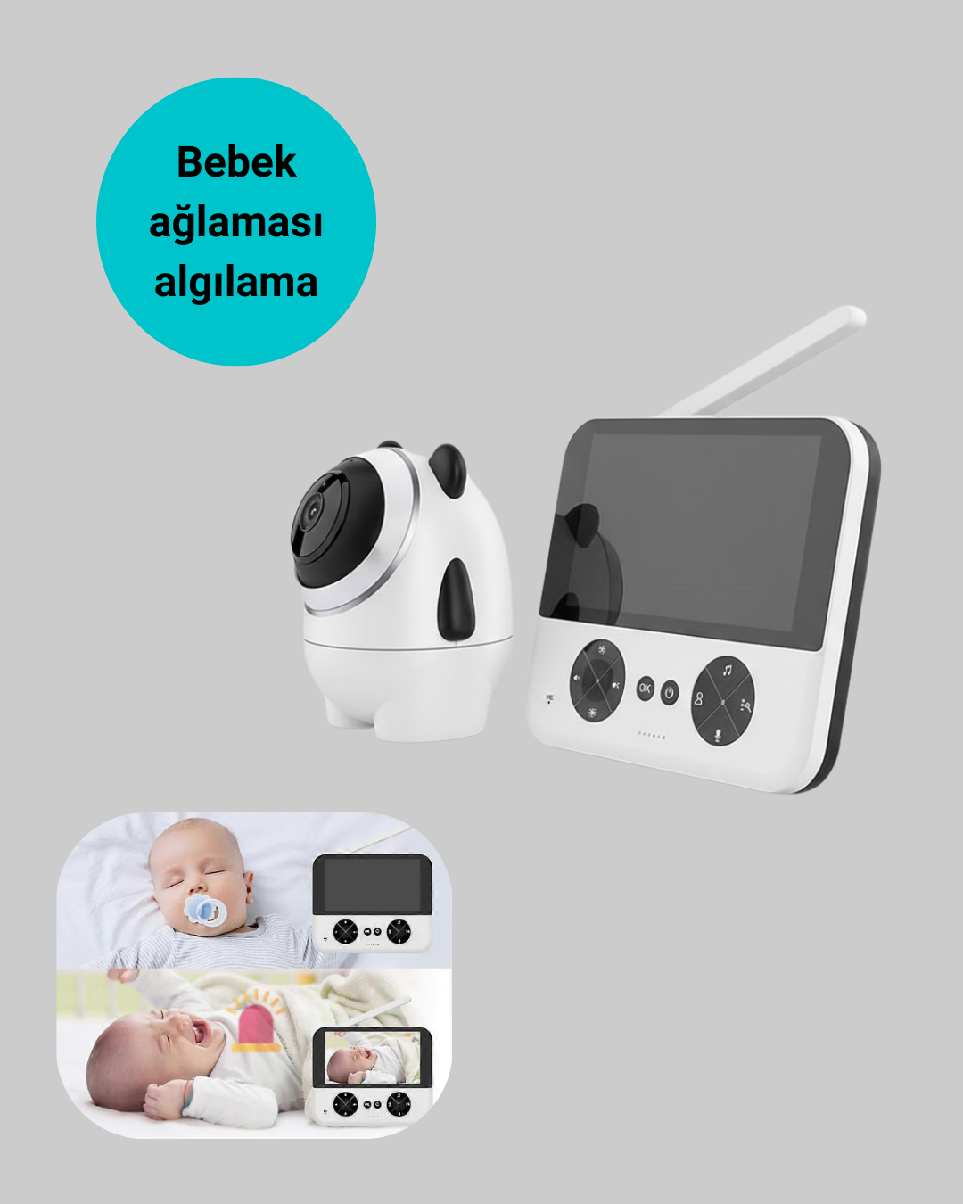 Görüntülü Bebek Monitörü 4.3 İnç Ekran ve Sesli İletişim - Bayi Depom Görüntülü Bebek Monitörü 4.3 İnç Ekran ve Sesli İletişim - Bayi Depom