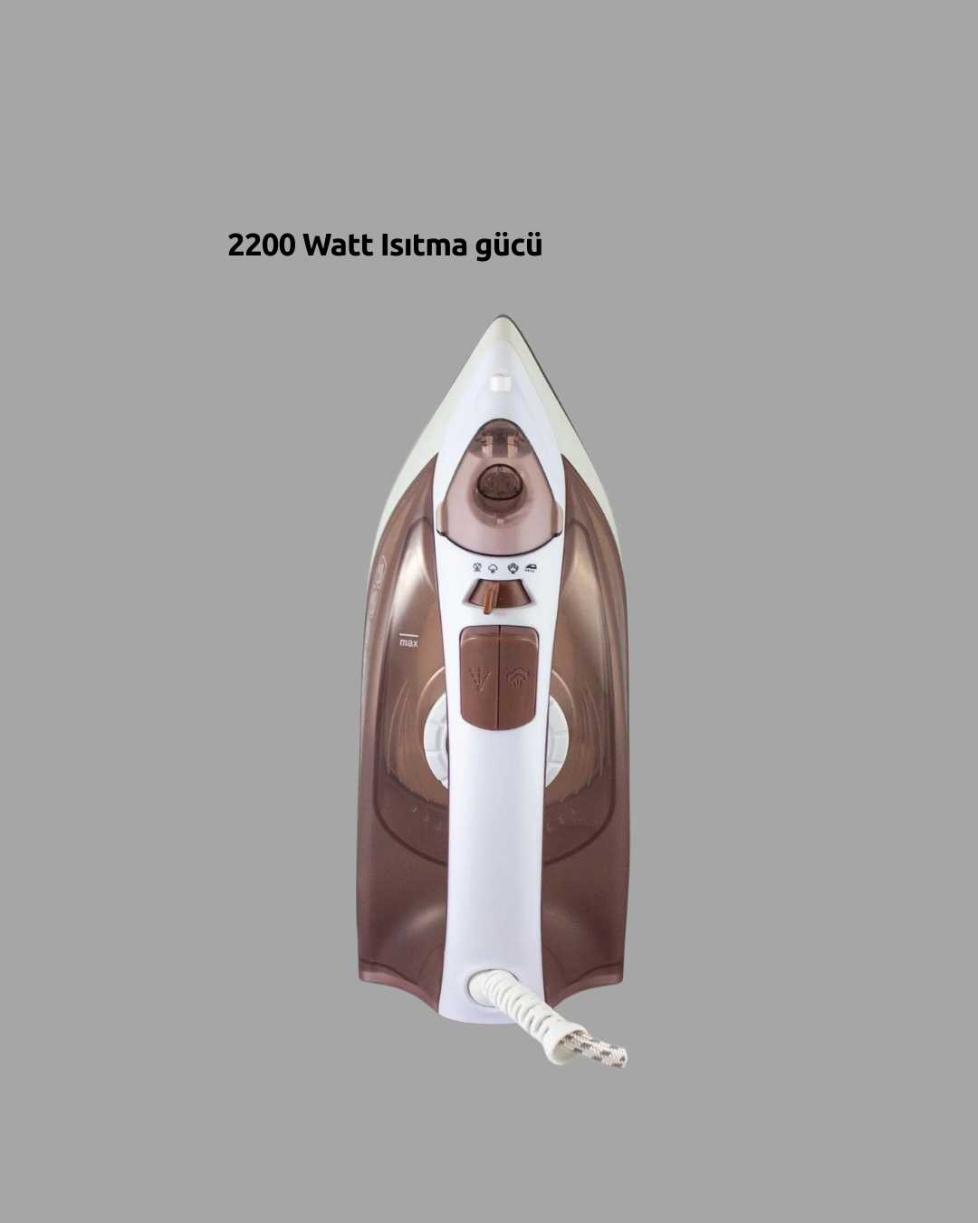 Buharlı Ütü 2200W Seramik Taban 300 ml Kahverengi Dikey Ütüleme - Bayi Depom Buharlı Ütü 2200W Seramik Taban 300 ml Kahverengi Dikey Ütüleme - Bayi Depom