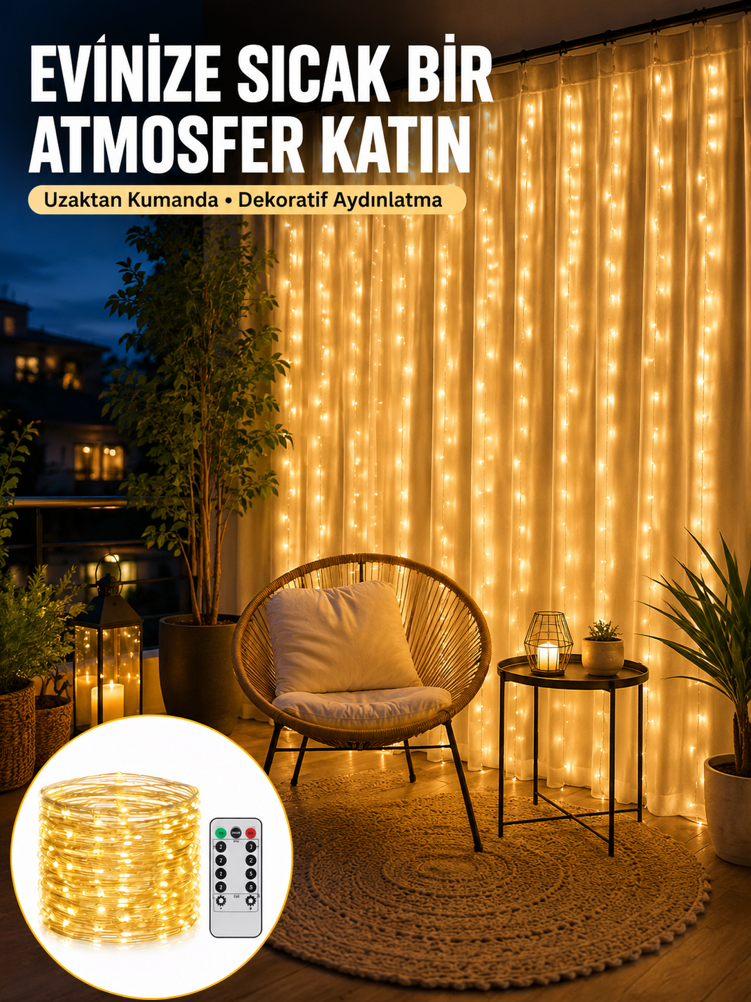 Romantik Ambiyans İçin Uzaktan Kumandalı Günışığı Peri Led Yeni Nesil - Bayi Depom Romantik Ambiyans İçin Uzaktan Kumandalı Günışığı Peri Led Yeni Nesil - Bayi Depom