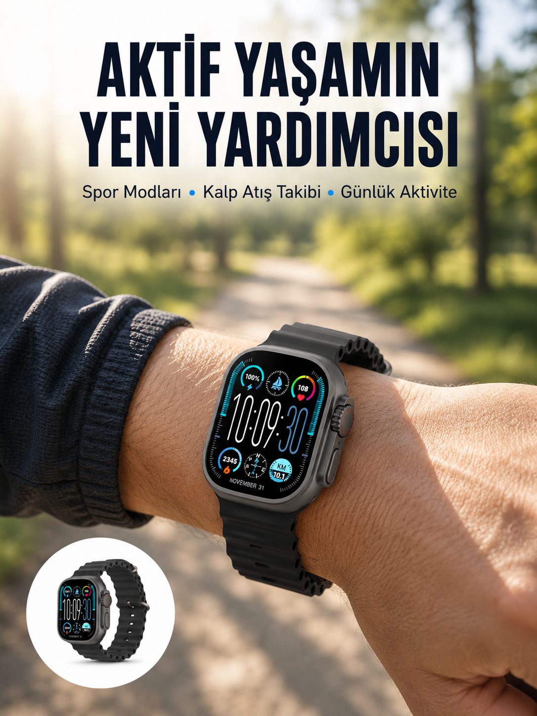 AMOLED Ultra Akıllı Saat 15 Gün Batarya Güçlü Ekran Yeni Nesil - Bayi Depom AMOLED Ultra Akıllı Saat 15 Gün Batarya Güçlü Ekran Yeni Nesil - Bayi Depom