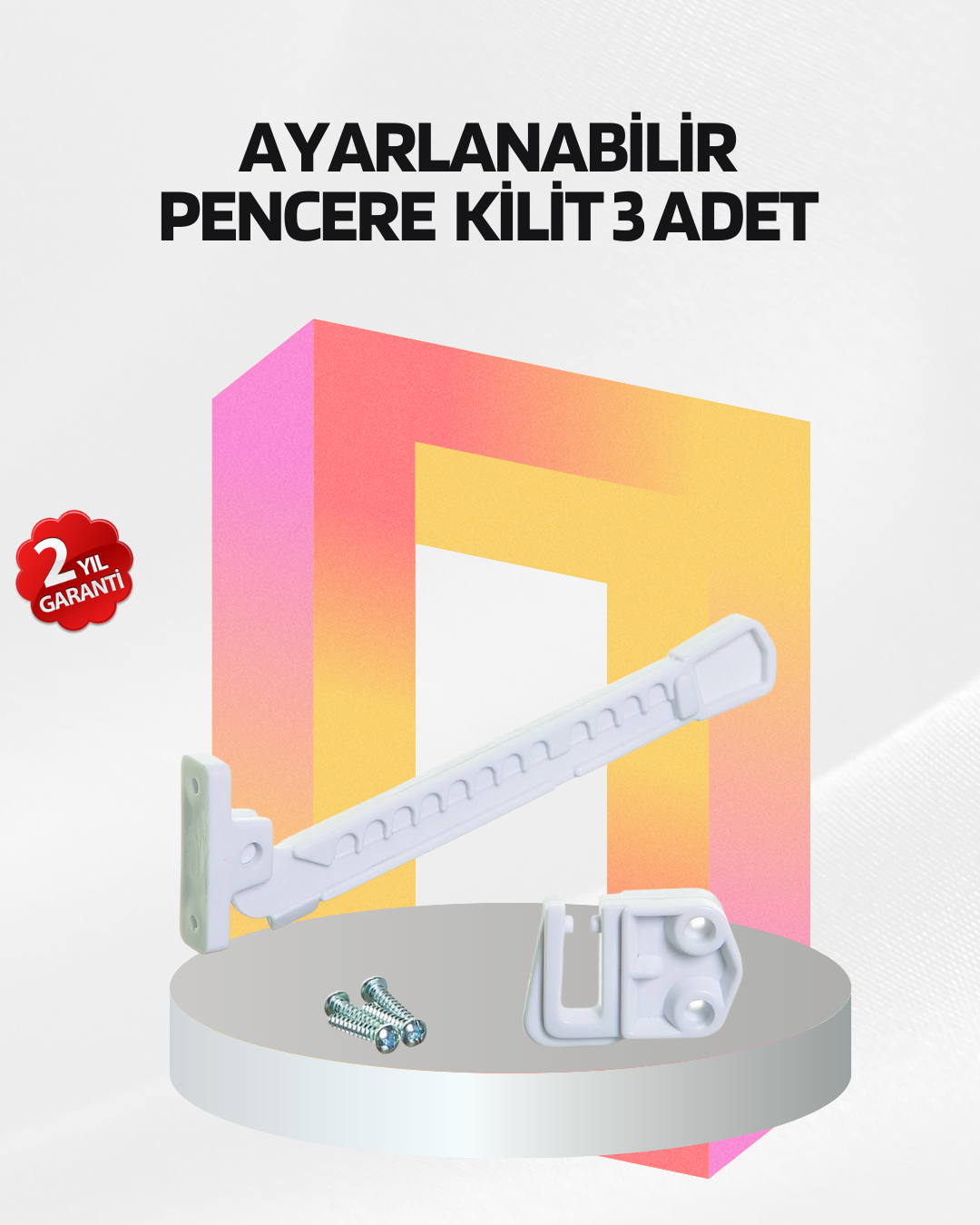 Cam Pencere Güvenlik Kilidi Açılma Sınırlayıcı Aparat 3 Adet - Bayi Depom Cam Pencere Güvenlik Kilidi Açılma Sınırlayıcı Aparat 3 Adet - Bayi Depom