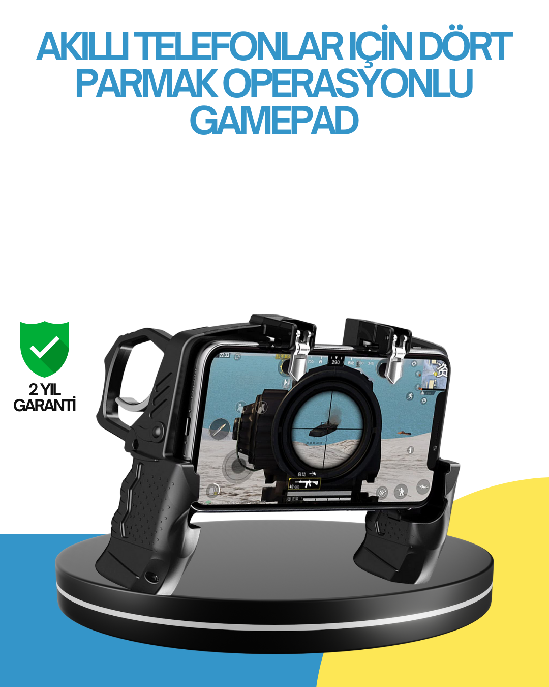Dört Parmak Destekli Mobil Gamepad Tetikli Oyun Kontrolcüsü - Bayi Depom Dört Parmak Destekli Mobil Gamepad Tetikli Oyun Kontrolcüsü - Bayi Depom