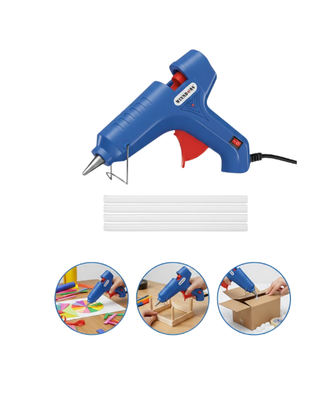 11 mm Silikon Uyumlu 60 W Silikon Tabancası 5 Adet Silikon Hediyeli - Bayi Depom