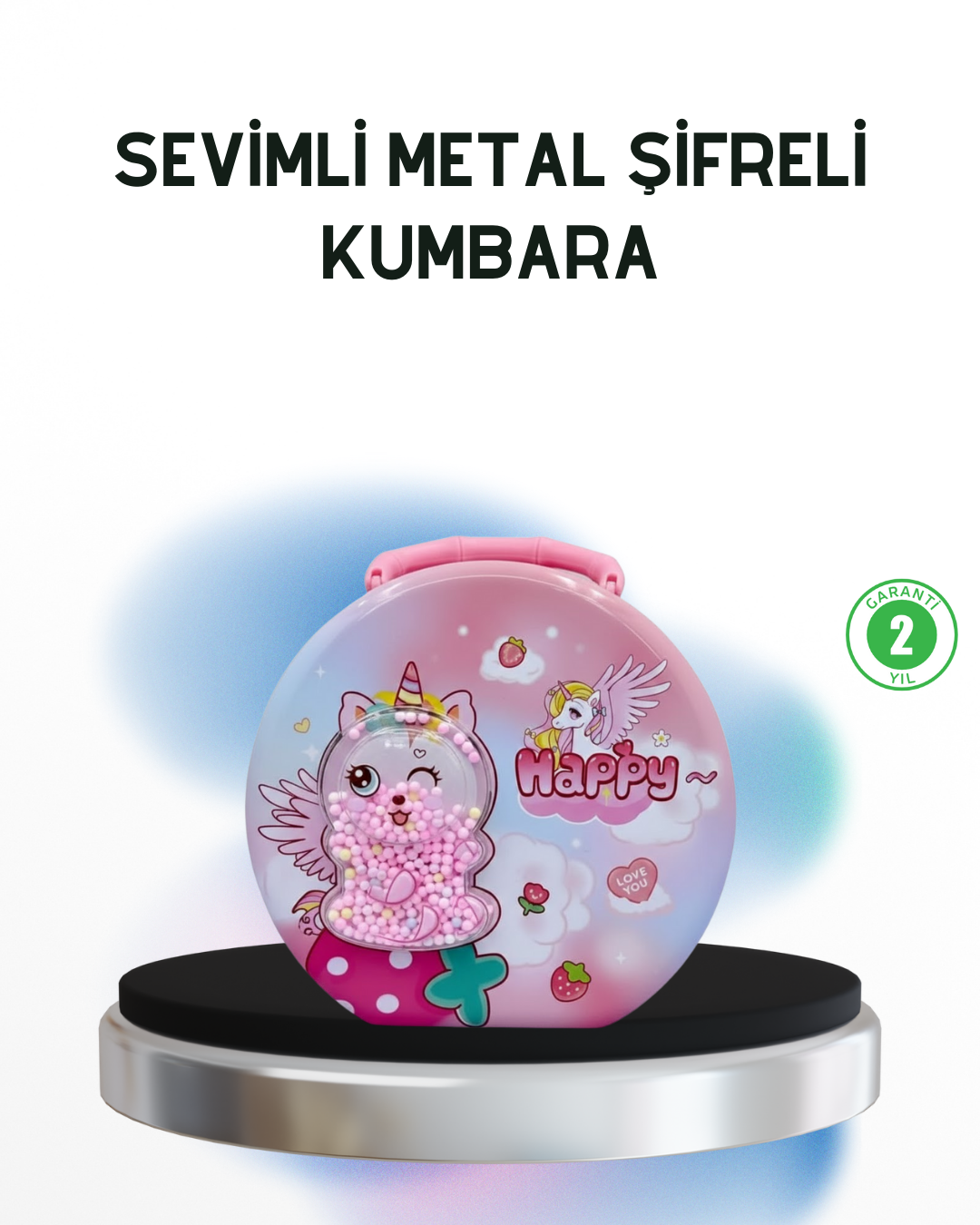 Anahtarlı Çocuk Para Kasası Eğitici ve Dekoratif Tasarım - Bayi Depom