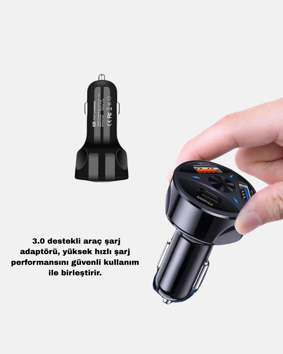 360° Döner Telefon Tutucu ve 55W Hızlı Araç Şarj Aksesuar Seti - Bayi Depom 360° Döner Telefon Tutucu ve 55W Hızlı Araç Şarj Aksesuar Seti - Bayi Depom