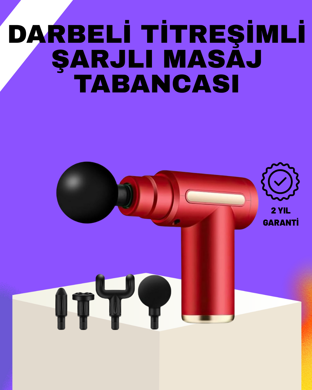 Şarjlı Masaj Tabancası Spor Sonrası Kas Rahatlatma İçin - Bayi Depom