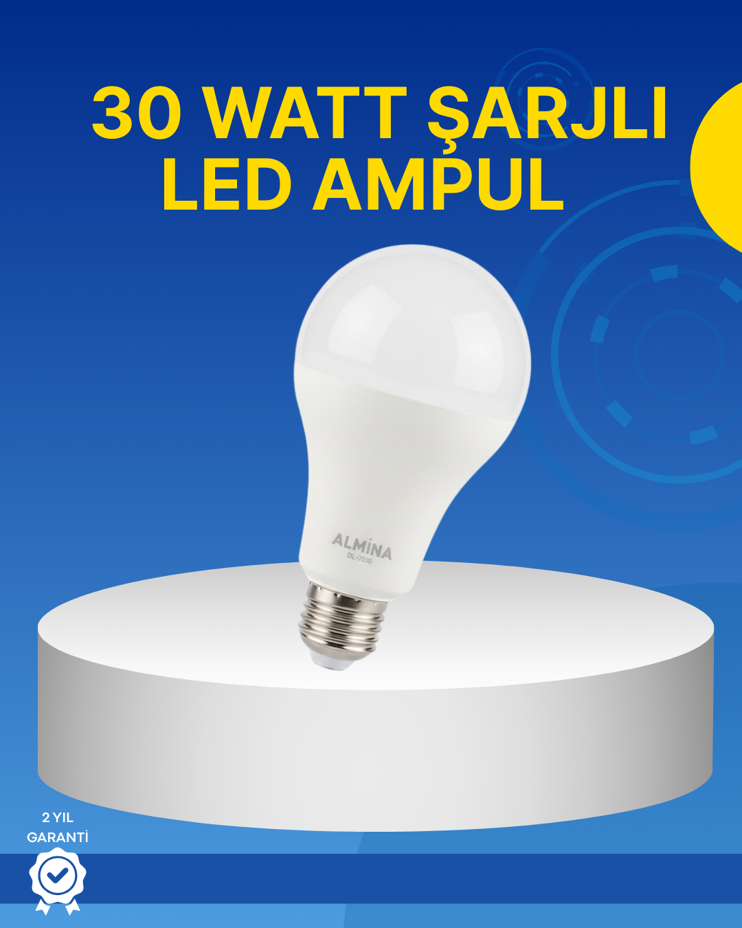 Ev ve İş Yeri İçin Şarjlı LED Ampul - Bayi Depom Ev ve İş Yeri İçin Şarjlı LED Ampul - Bayi Depom