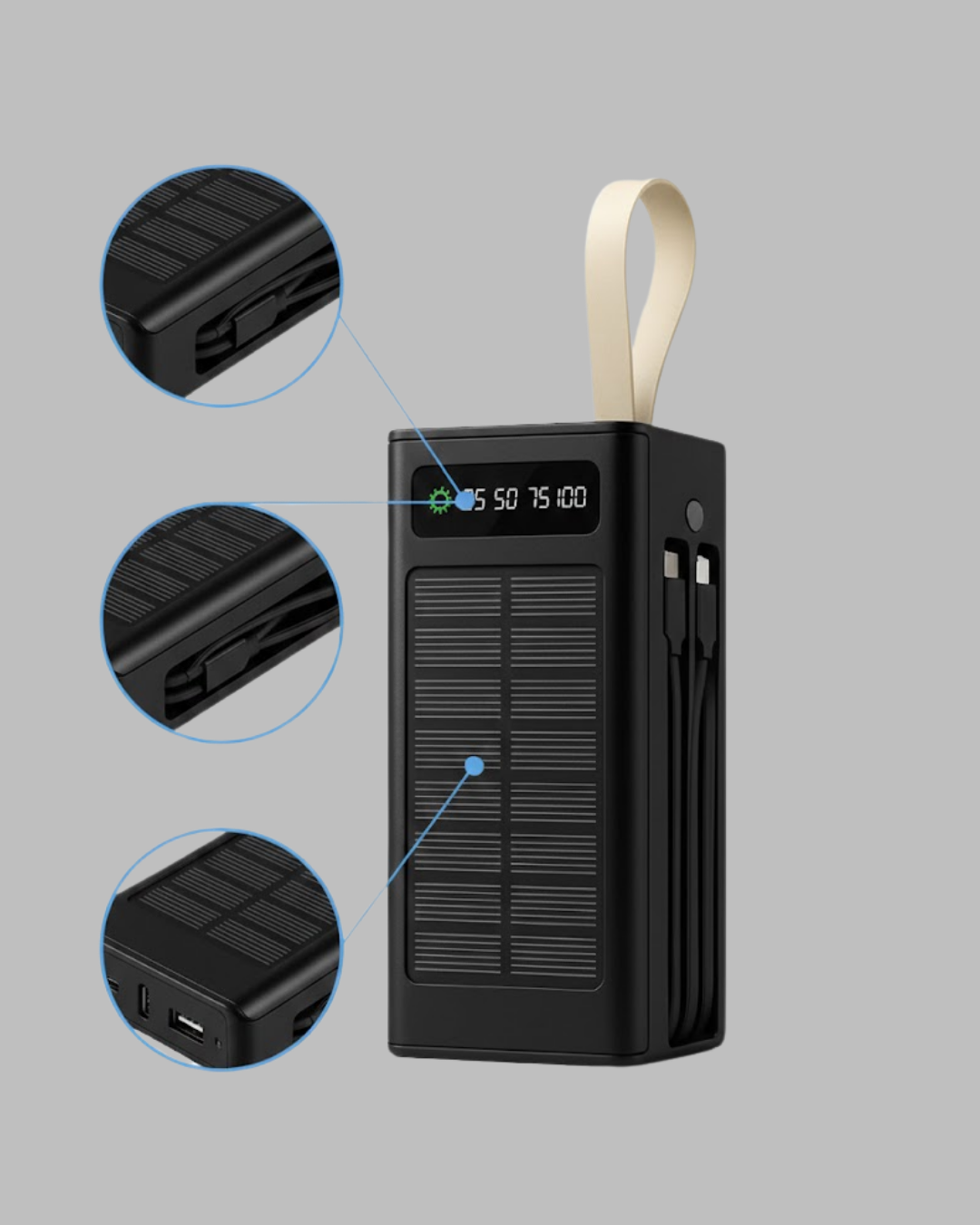 50.000 Powerbank güneş enerjili - Bayi Depom 50.000 Powerbank güneş enerjili - Bayi Depom