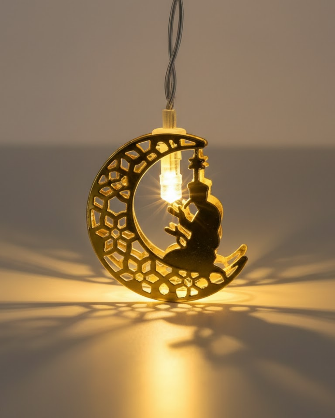 Ay ve Secde Tasarımlı Sıcak Beyaz LED Ramazan Işığı - Bayi Depom Ay ve Secde Tasarımlı Sıcak Beyaz LED Ramazan Işığı - Bayi Depom