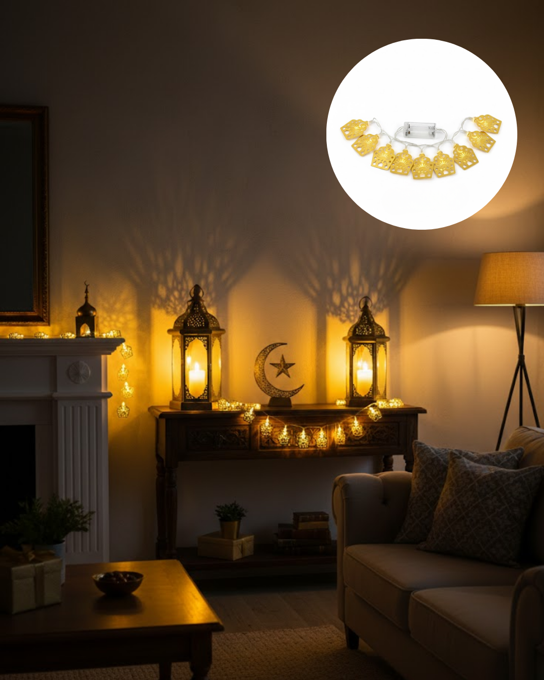 Dekoratif Ramazan LED Işık Pilli Cami Tasarımlı Zincir Aydınlatma Yeni Nesil - Bayi Depom Dekoratif Ramazan LED Işık Pilli Cami Tasarımlı Zincir Aydınlatma Yeni Nesil - Bayi Depom