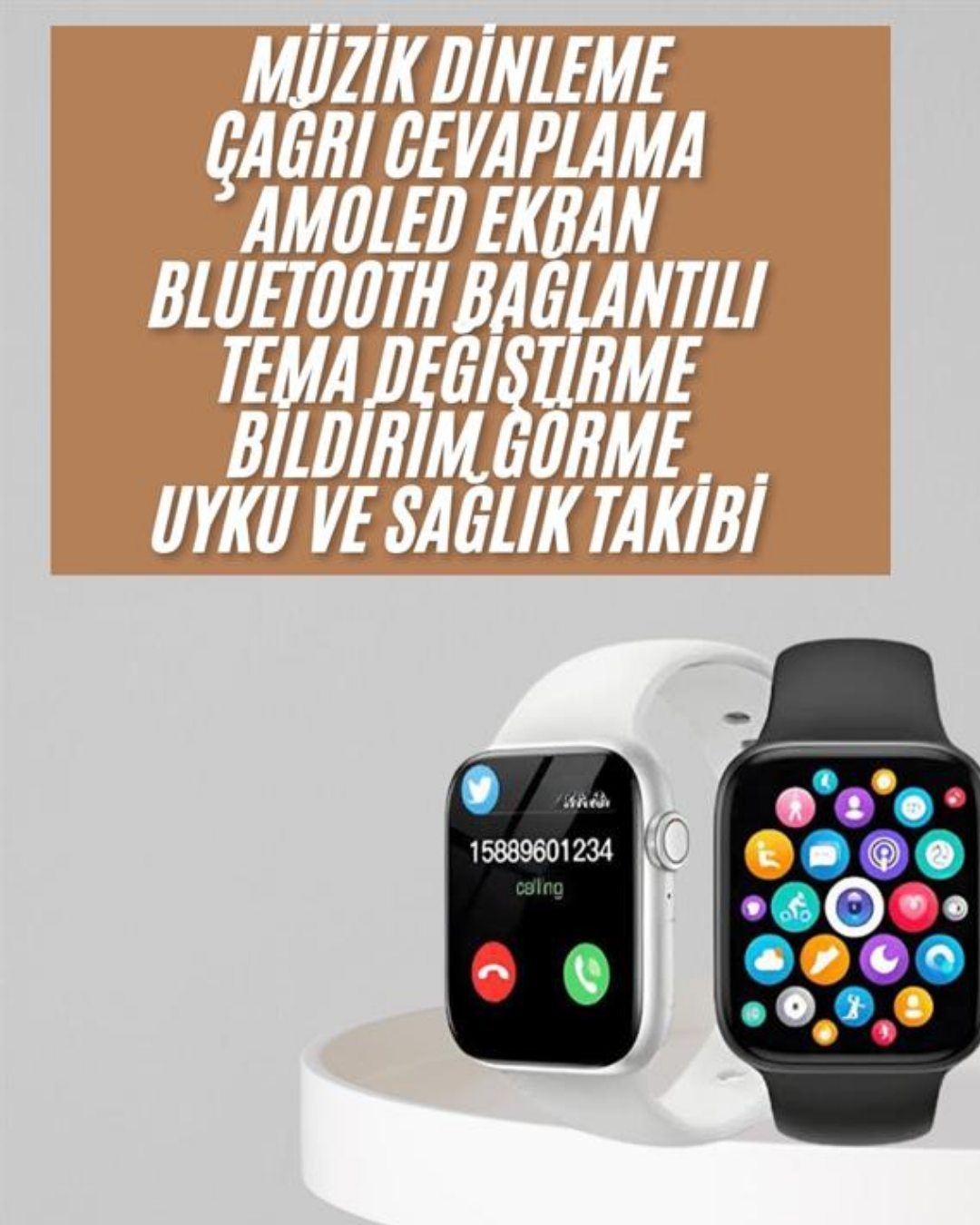 1.83 İnç Akıllı Saat Android ve İOS Uyumlu Çağrı Cevaplayabilen Adımsayar GPS Takibi - Bayi Depom 1.83 İnç Akıllı Saat Android ve İOS Uyumlu Çağrı Cevaplayabilen Adımsayar GPS Takibi - Bayi Depom