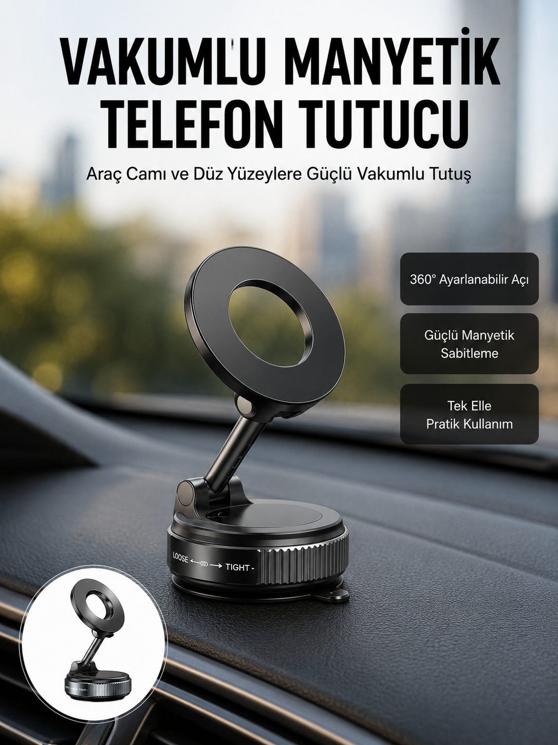 360 Derece Ayarlanabilir Manyetik Araç Telefon Standı Yeni Nesil - Bayi Depom 360 Derece Ayarlanabilir Manyetik Araç Telefon Standı Yeni Nesil - Bayi Depom