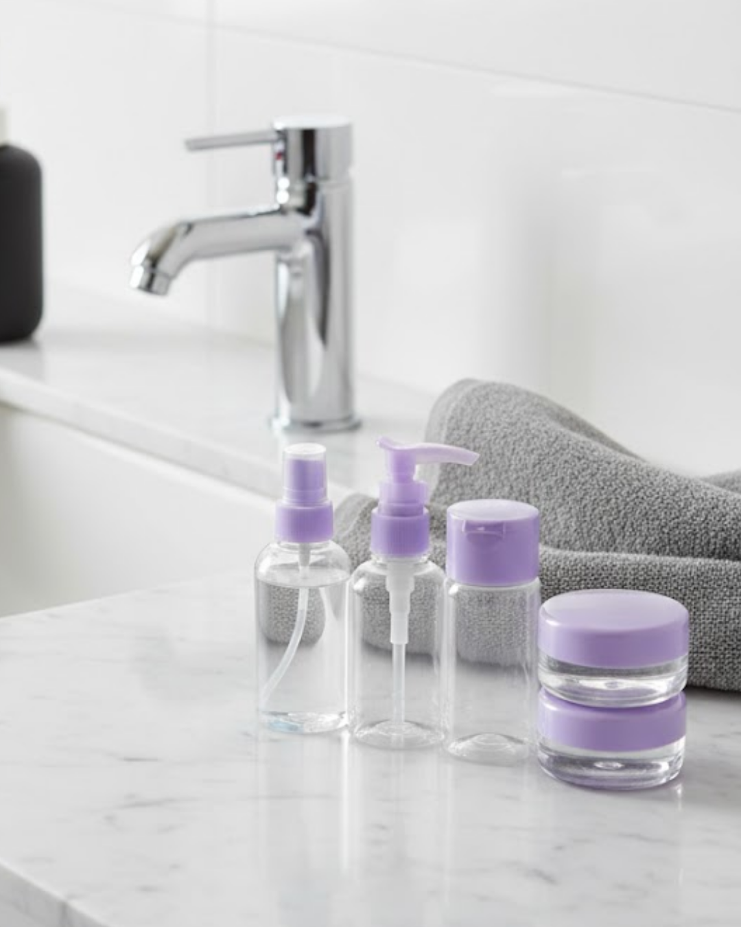 5 Parça Seyahat Banyo Seti 30 ml Şeffaf Taşınabilir Şişe Seti - Bayi Depom 5 Parça Seyahat Banyo Seti 30 ml Şeffaf Taşınabilir Şişe Seti - Bayi Depom