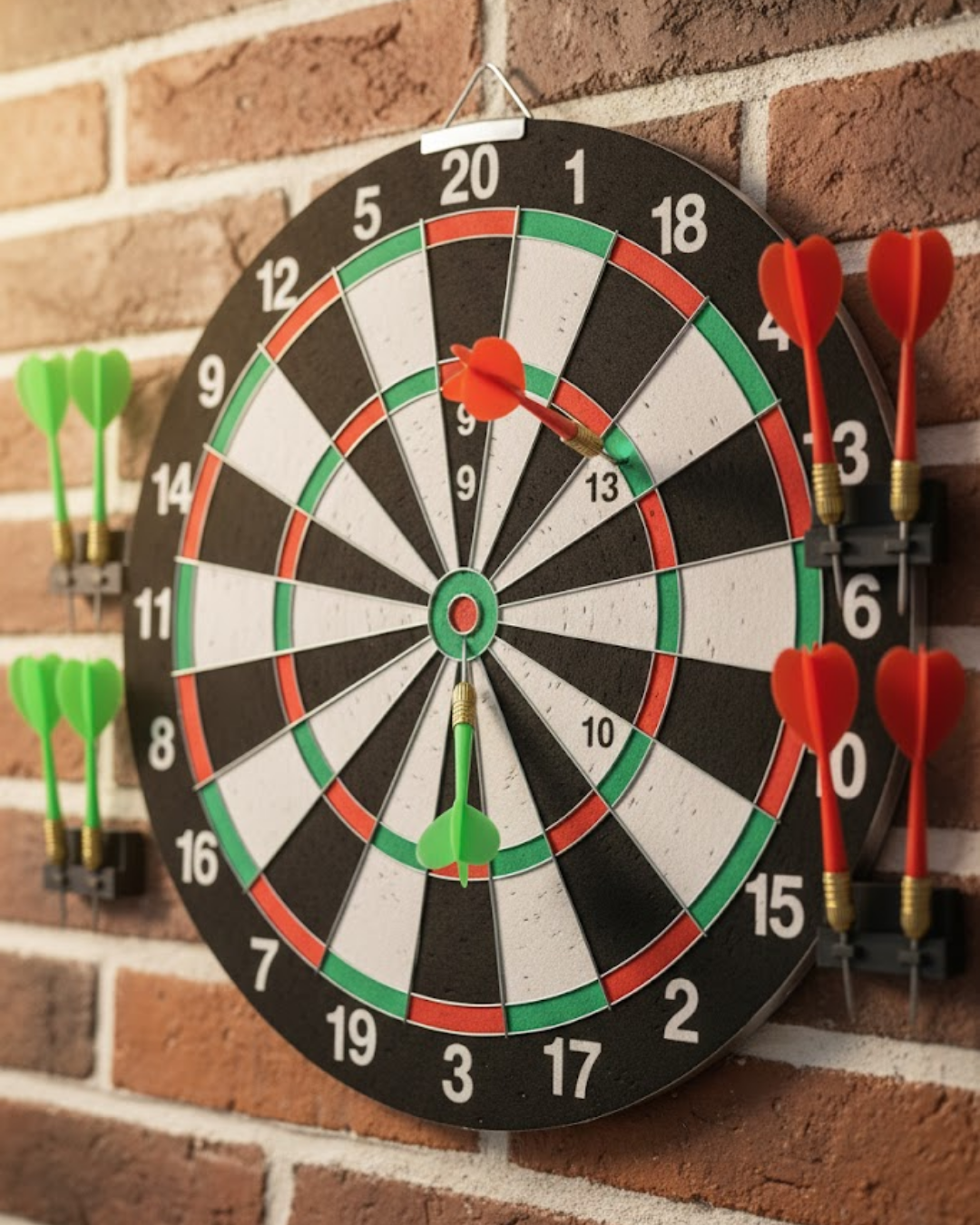 12 İnç Dart Tahtası 4 Adet Metal Uçlu Dart Oku Kolay Montajlı - Bayi Depom 12 İnç Dart Tahtası 4 Adet Metal Uçlu Dart Oku Kolay Montajlı - Bayi Depom