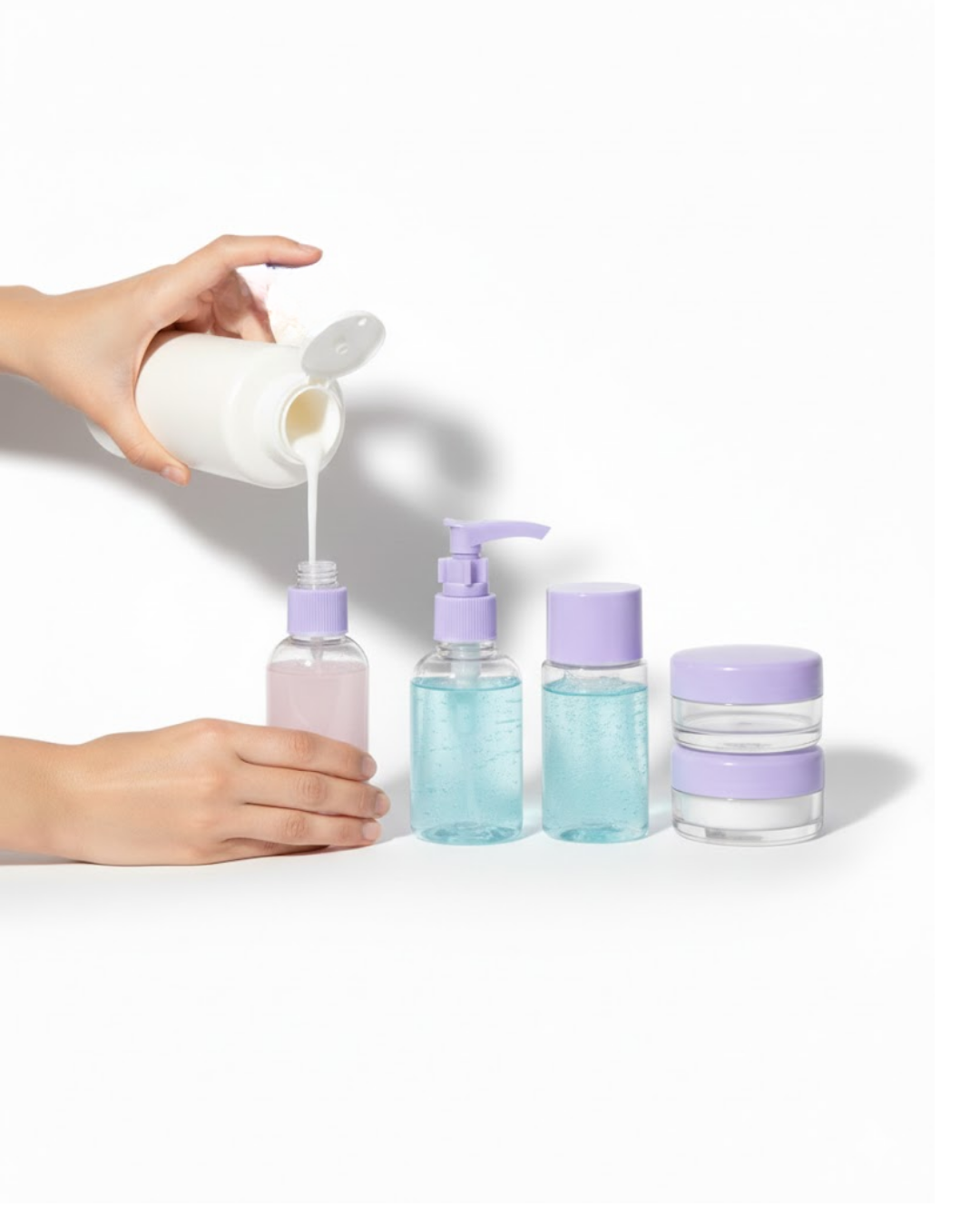 5 Parça Şeffaf Seyahat Kozmetik Seti 30 ml - Bayi Depom 5 Parça Şeffaf Seyahat Kozmetik Seti 30 ml - Bayi Depom