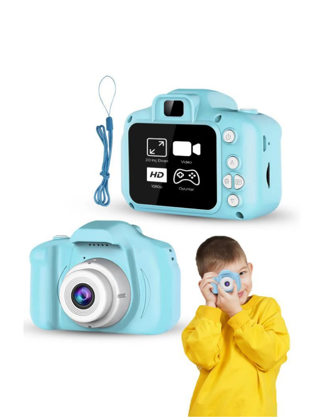 Mavi HD Taşınabilir Mini Kamera Video Kayıt ve Fotoğraf Çekim Özellikli - Bayi Depom Mavi HD Taşınabilir Mini Kamera Video Kayıt ve Fotoğraf Çekim Özellikli - Bayi Depom