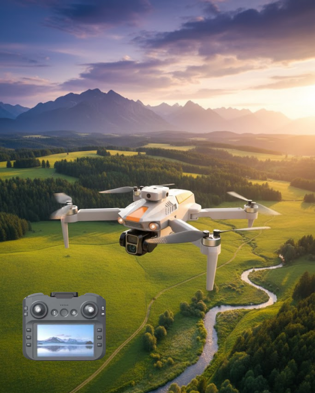 Full HD Kameralı Drone GPS GPRS Destekli 1000M Menzilli - Bayi Depom