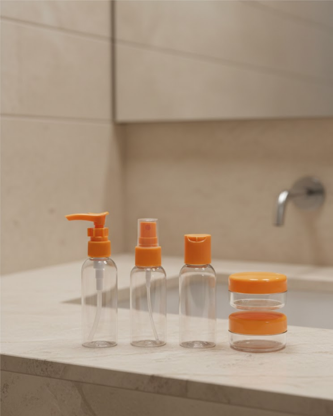 30 ml 5’li Seyahat Şişesi Seti Çantalı Kozmetik Organizer - Bayi Depom 30 ml 5’li Seyahat Şişesi Seti Çantalı Kozmetik Organizer - Bayi Depom