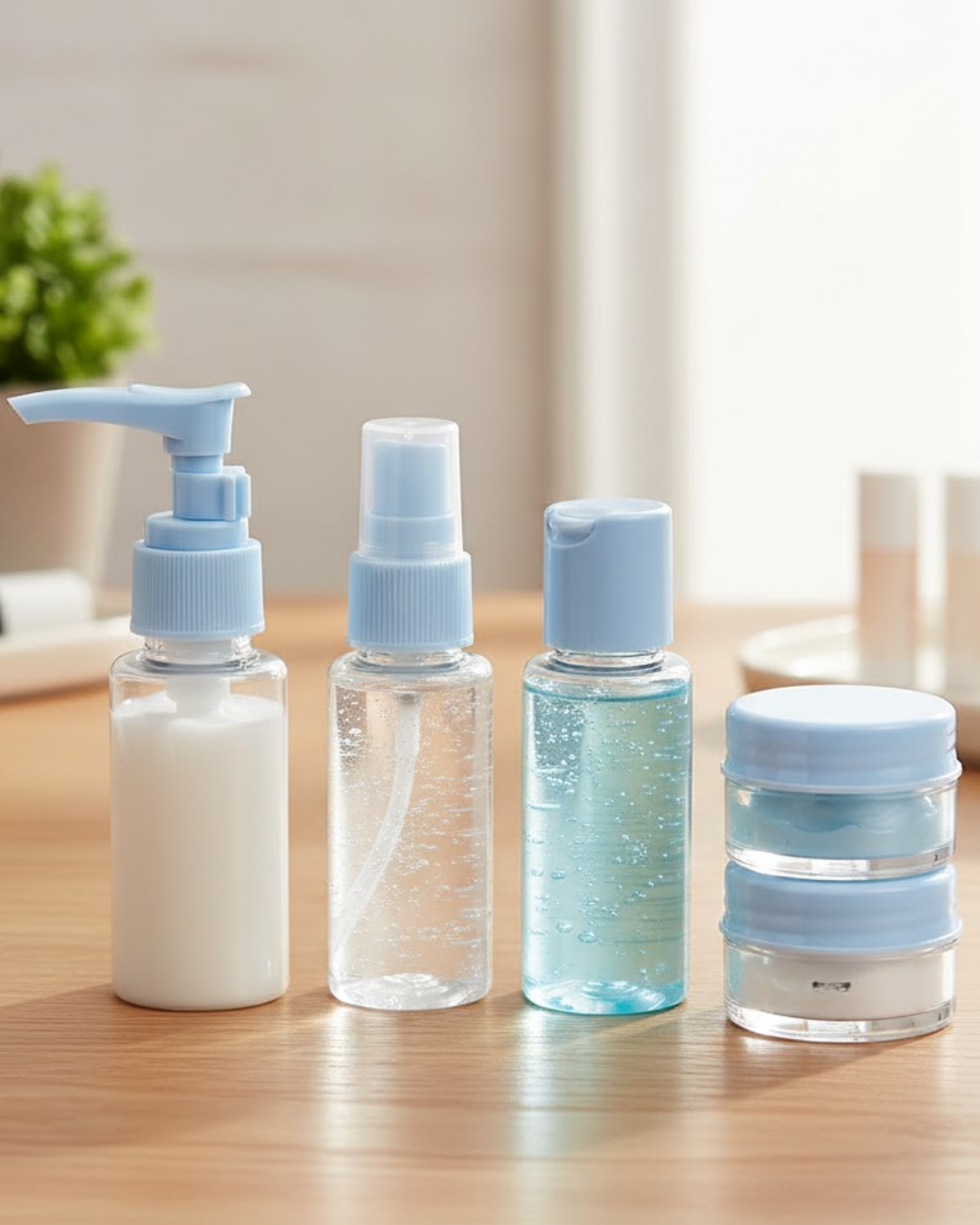 Seyahat İçin 5’li Şeffaf Dolum Şişesi Seti 30 ml - Bayi Depom