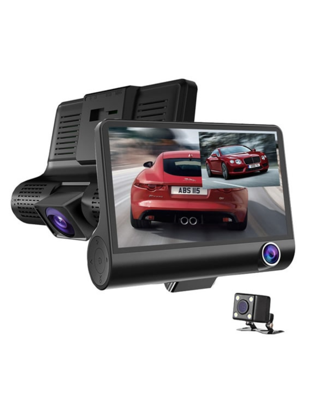 Araç DVR Kamera Çift Lensli 4 İnç Ekranlı G Sensörlü - Bayi Depom