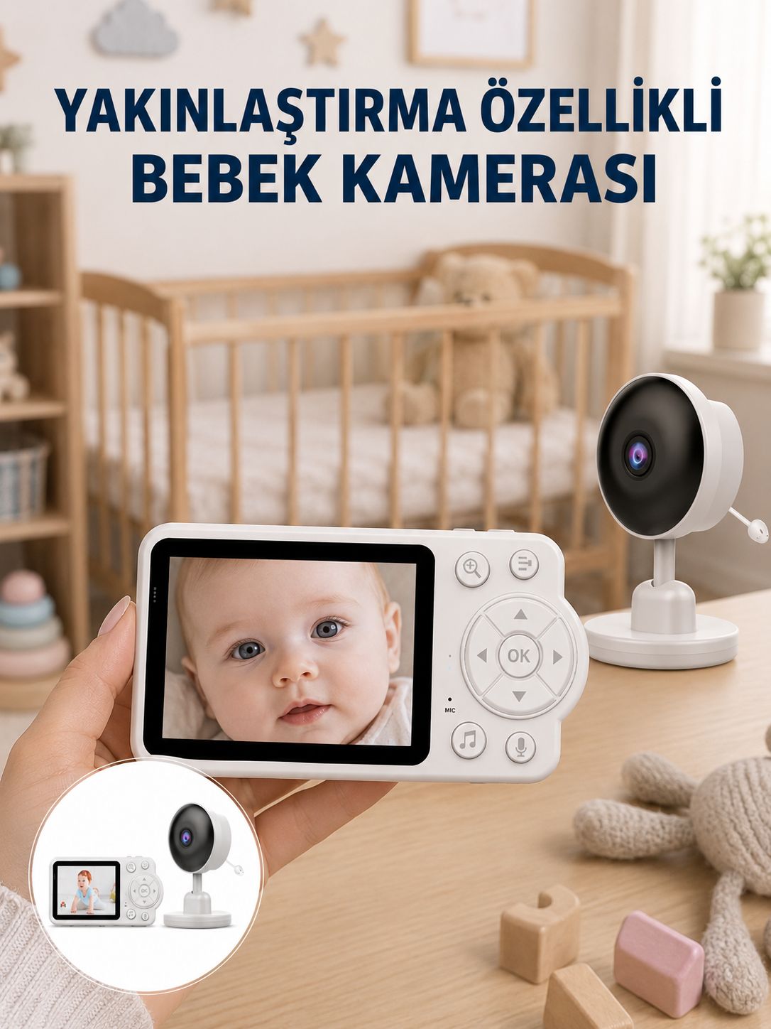 Bebek Monitörü Cry Detection ve HD Gece Görüş Destekli Yeni Nesil - Bayi Depom Bebek Monitörü Cry Detection ve HD Gece Görüş Destekli Yeni Nesil - Bayi Depom